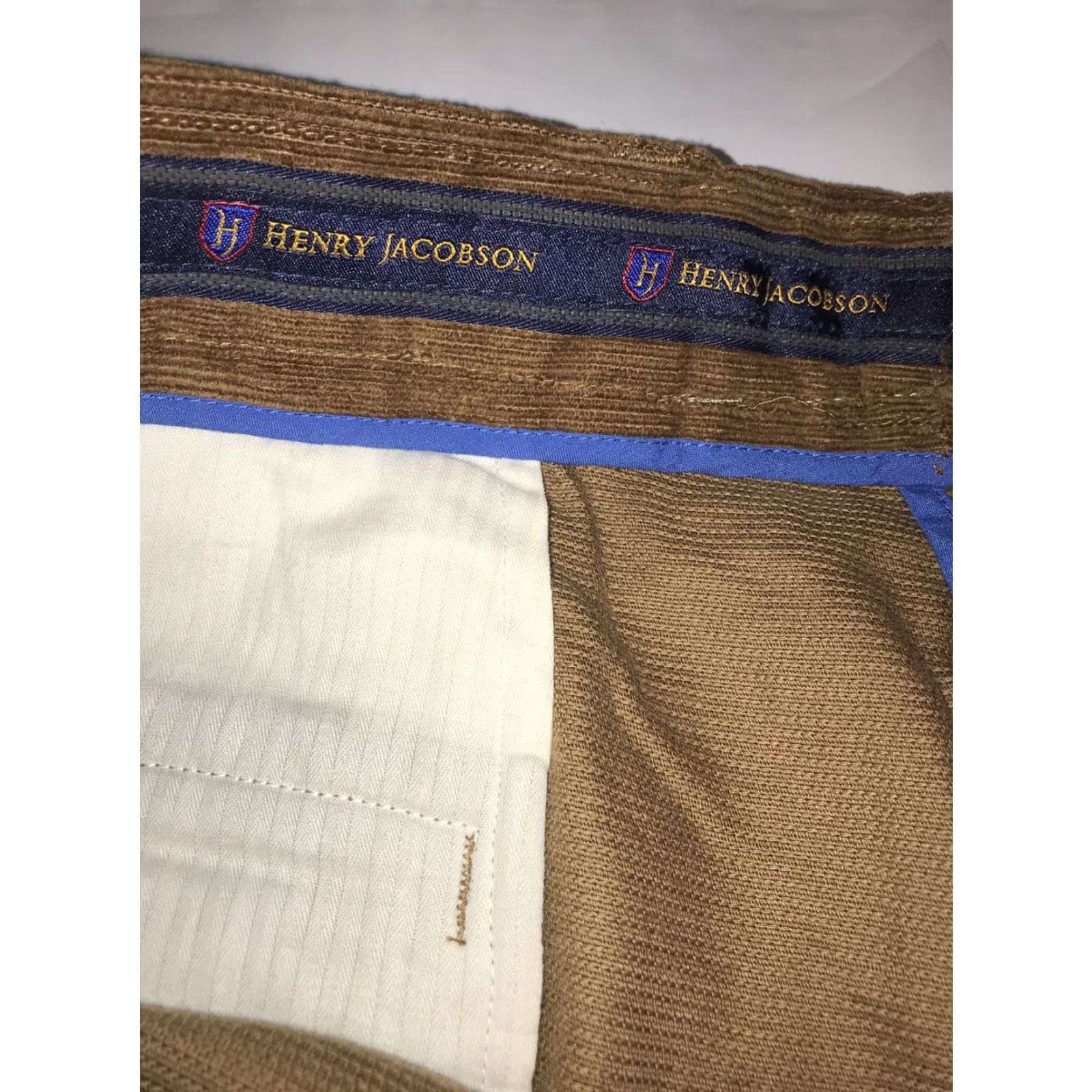 Vintage VINTAGE Henry Jacobson Brown Corduroy Pants Men 36 Classic Fit Brown Cotton Tencel Corduroy Pants 90s Fashion Mens Size US 36 / EU 52 - 4 Thumbnail
