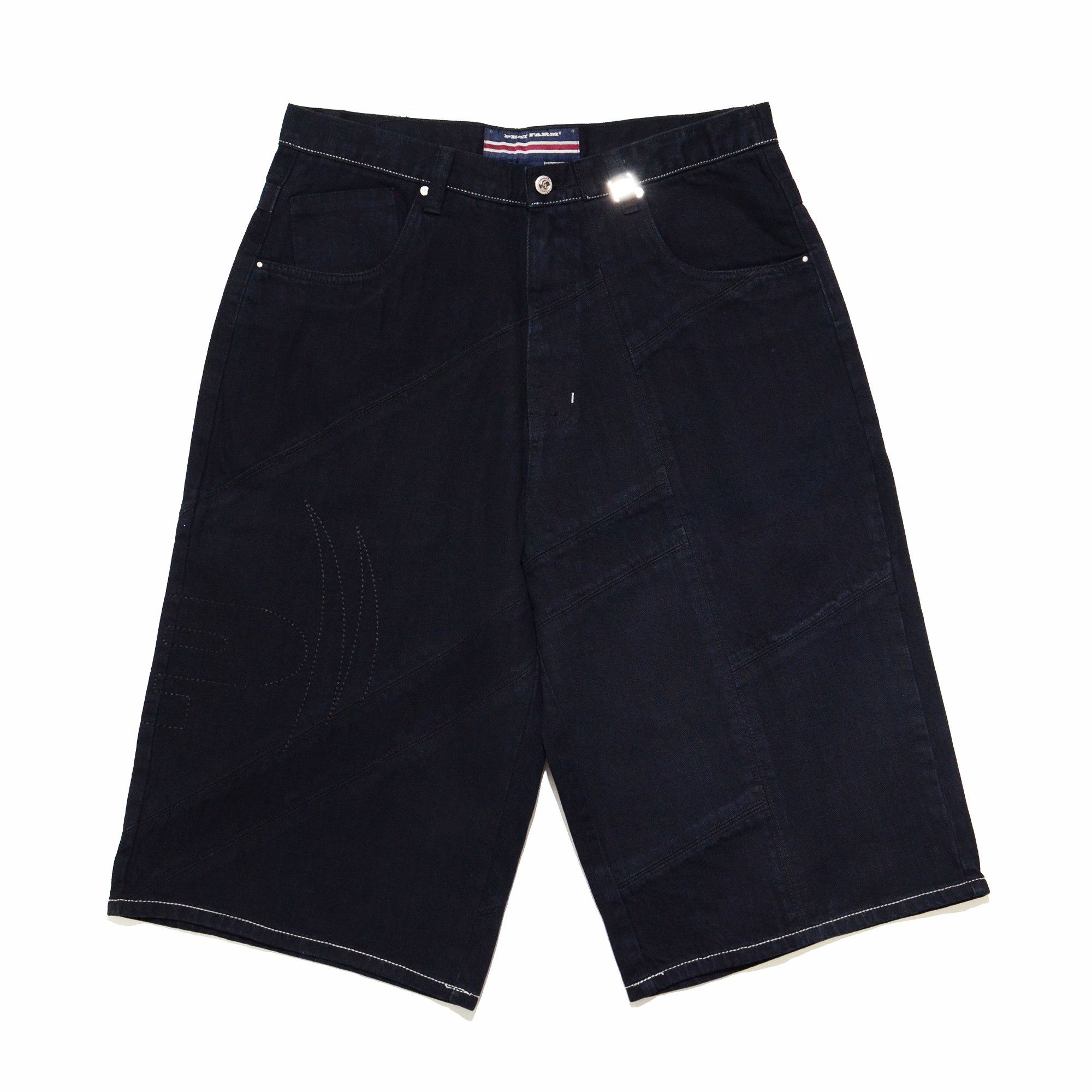 Phat Farm Phat Farm Jorts W34 Raw Denim Shorts 90s Hiphop Streetwear Size US 34 / EU 50 - 1 Thumbnail