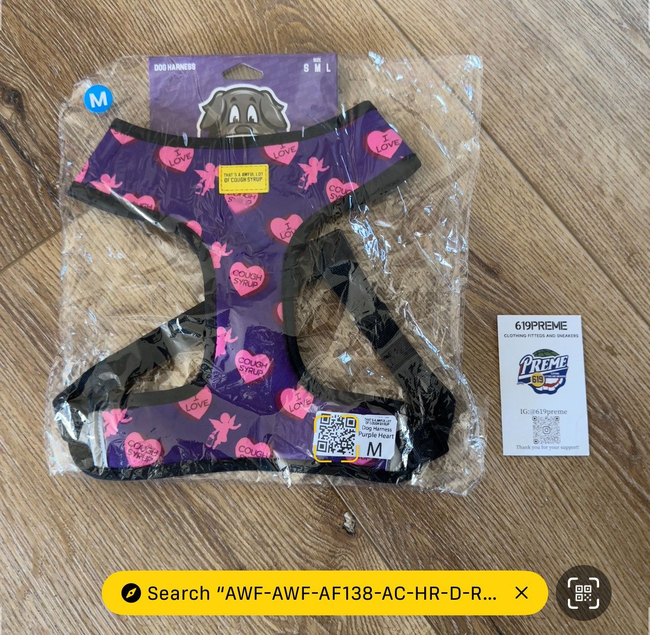 Awful Lot of Cough Syrup Thats awful lot of cough syrup dog harness M Size ONE SIZE - 2 Thumbnail