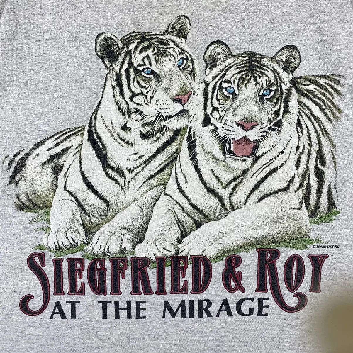 Habitat × Vintage Vintage 90's SIEGFRIED & ROY At The Mirage White Tigers Tee Size US L / EU 52-54 / 3 - 3 Thumbnail