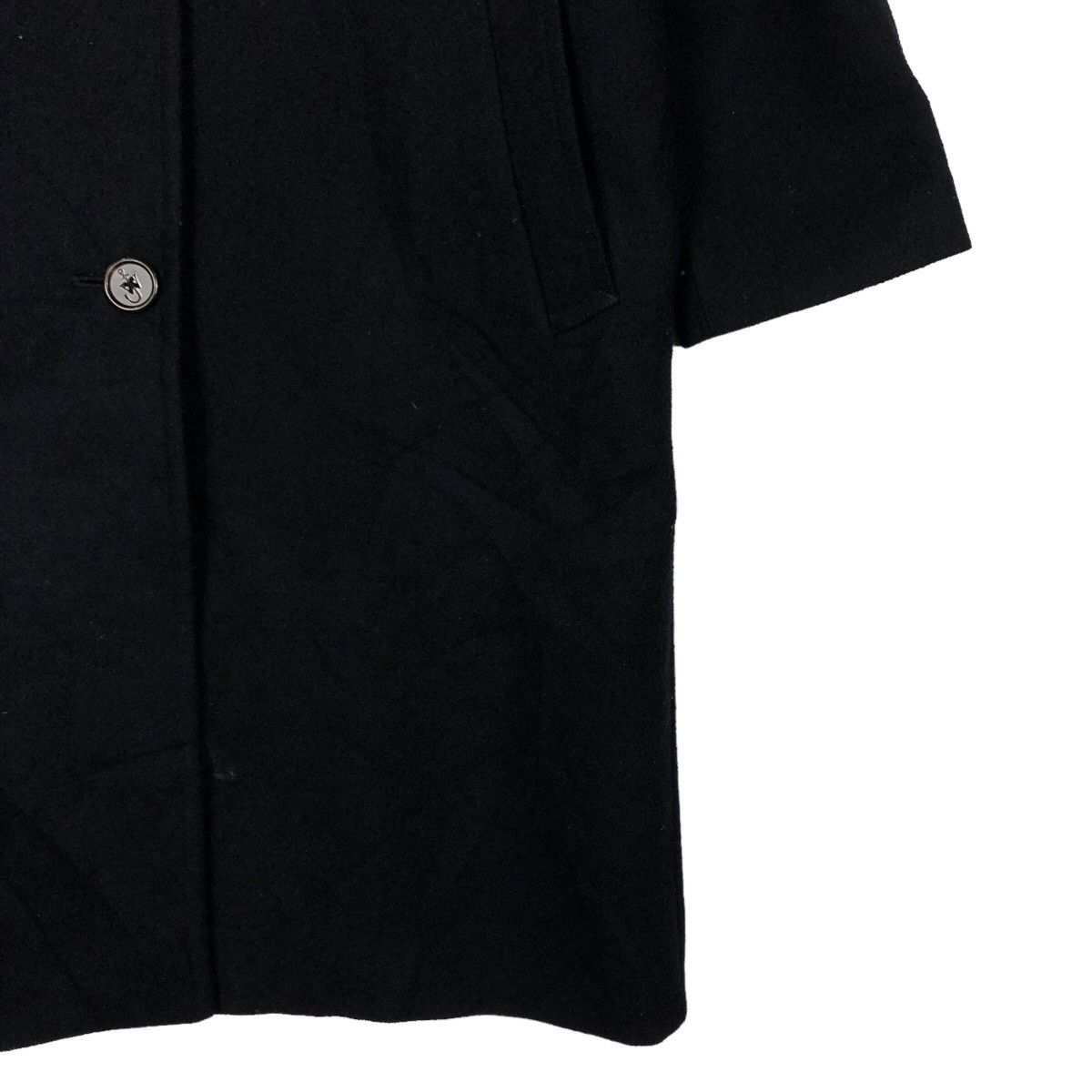 JW Anderson 🔥Rich Black - Fly Coats Long Jacket Wool Herringbone Size US S / EU 44-46 / 1 - 5 Thumbnail