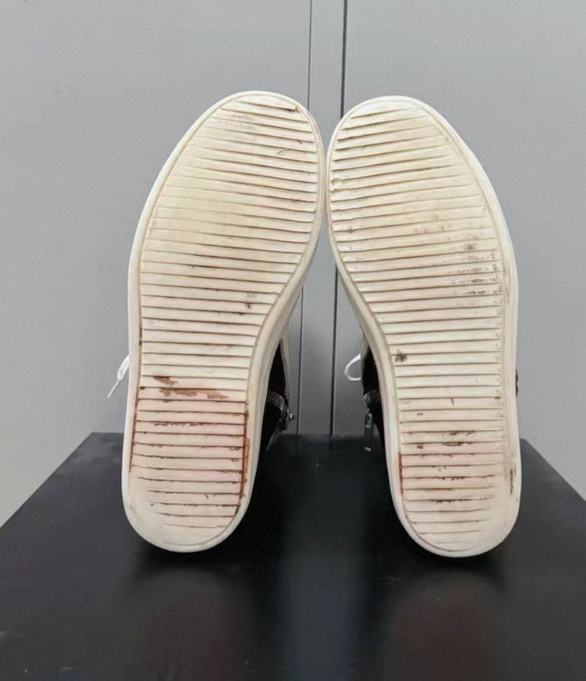 Rick Owens rick owens black leather sneakers size 41.5. Size US 8 / EU 41 - 8 Thumbnail