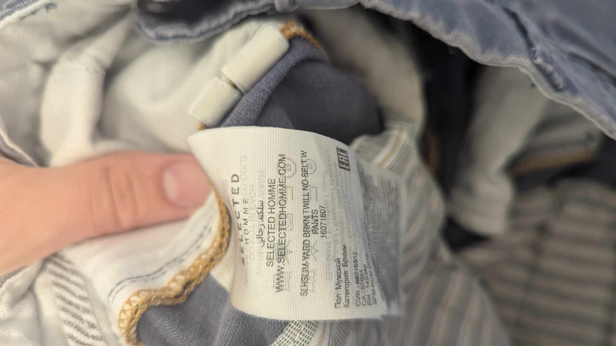 Selected Homme Blue Pants Size US 34 / EU 50 - 4 Thumbnail