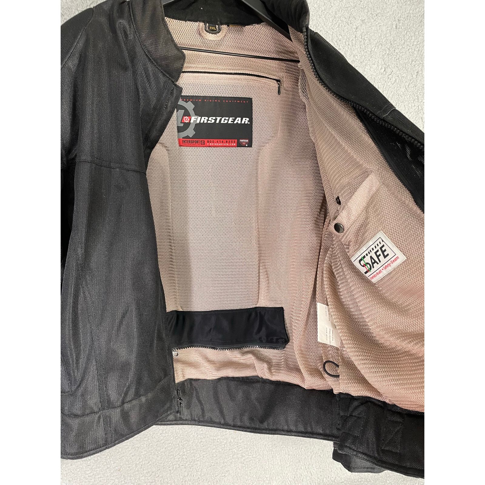 FirstGear FirstGear Men's 2XL Black Mesh Motorcycle Jacket Size US XXL / EU 58 / 5 - 13 Thumbnail