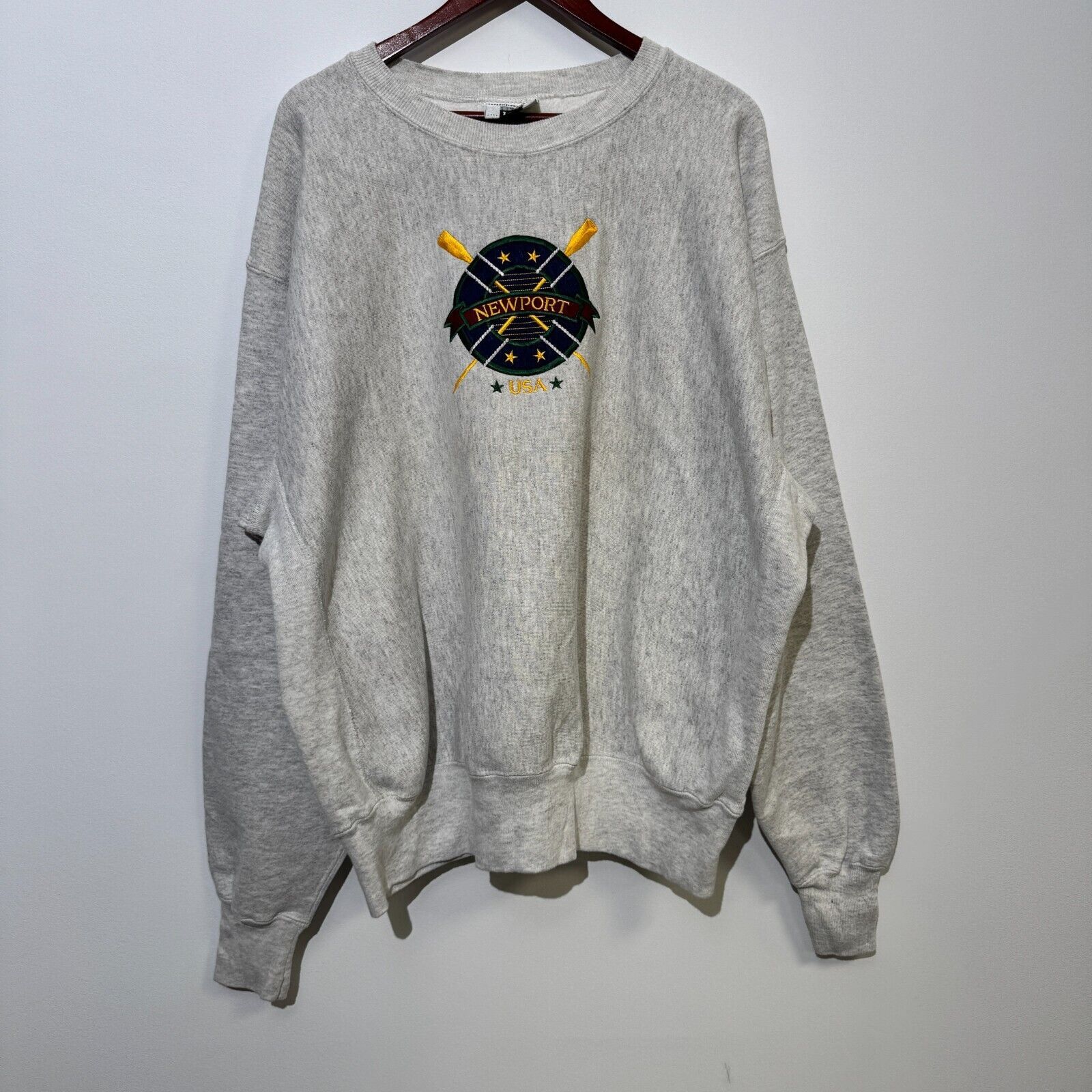 Lee Lee Unisex Gray Cotton Crewneck Size XXL Regular Fit Size US XXL / EU 58 / 5 - 1 Thumbnail