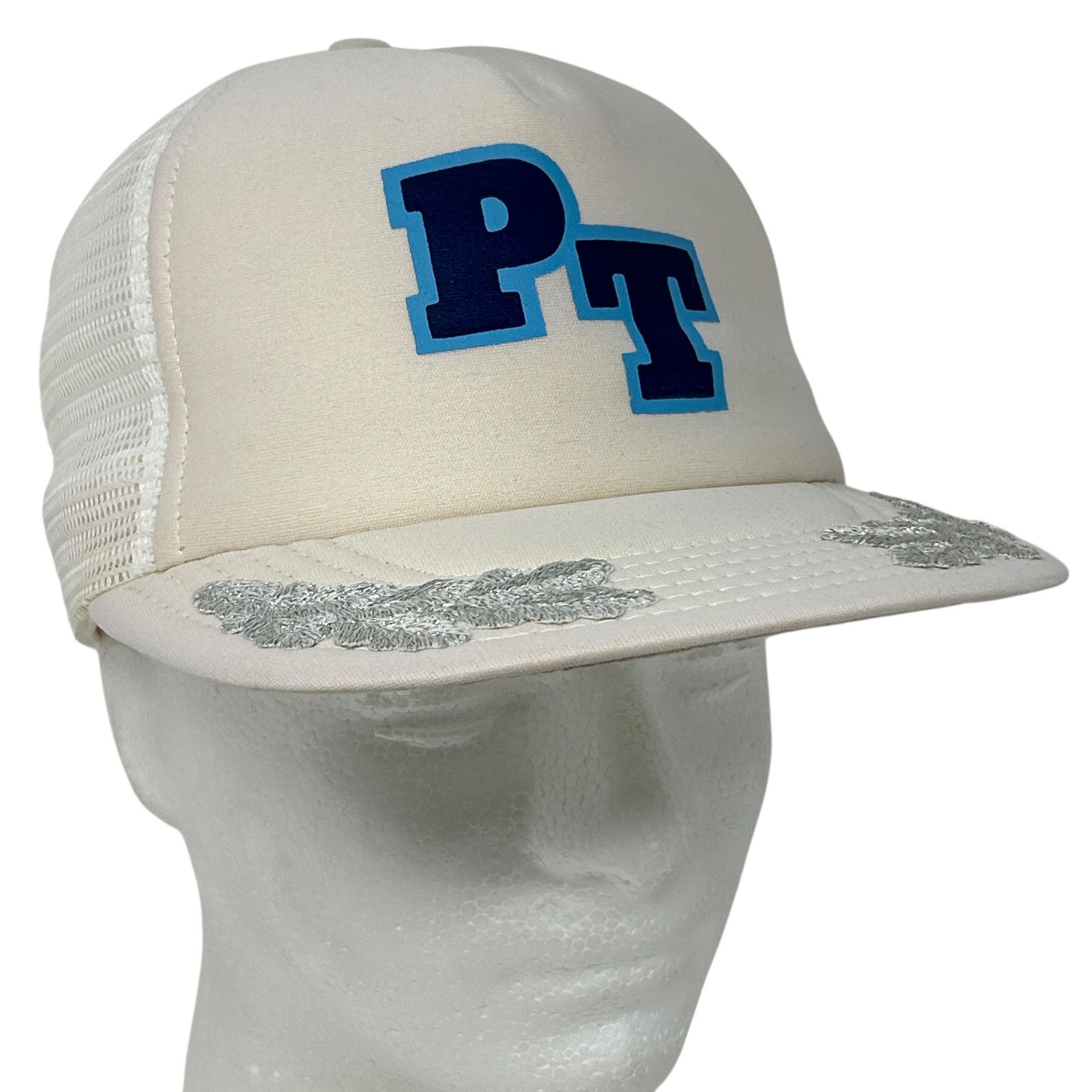 Vintage Vintage 80s PT Trucker Hat Baseball Cap Scrambled Eggs White Size ONE SIZE - 9 Thumbnail