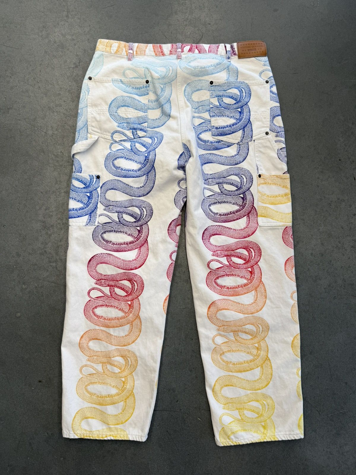 Hysteric Glamour × Supreme SS21 Supreme Hysteric Glamour Snake Double Knee Denim Pants Size US 36 / EU 52 - 2 Thumbnail