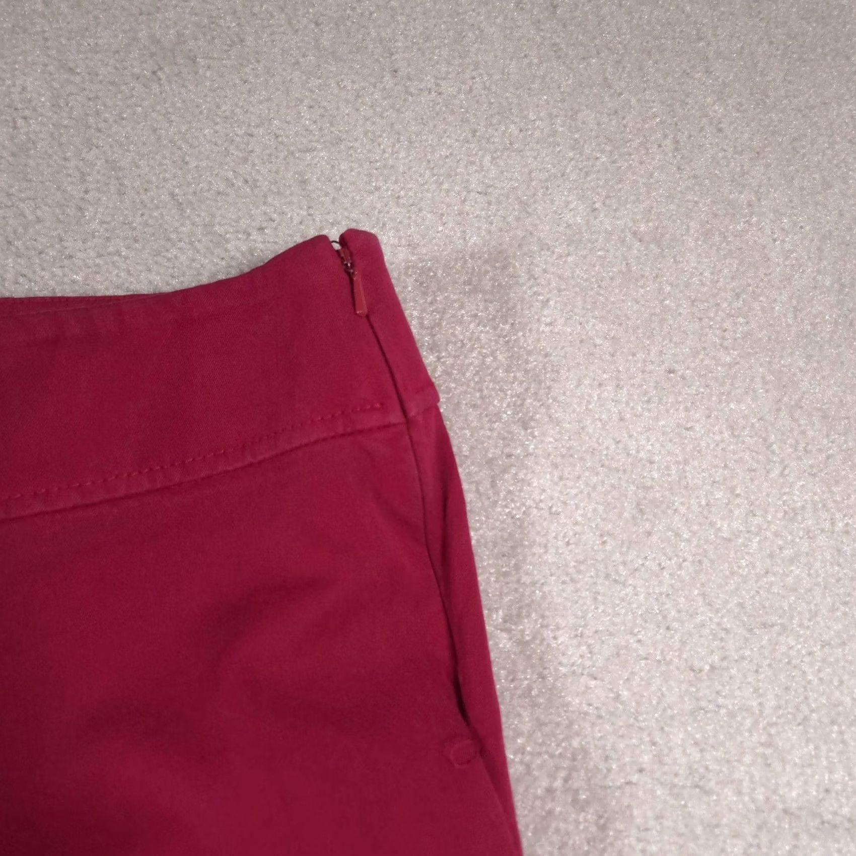 Loft LOFT Pants Womens 6 Red Kate Stretch Flare Side Zip Dress Career Work Office Pants Women's Red Kate Stretch Flare Side Zip Office Workwear 6 Womens Size 28" / US 6 / IT 42 - 4 Thumbnail