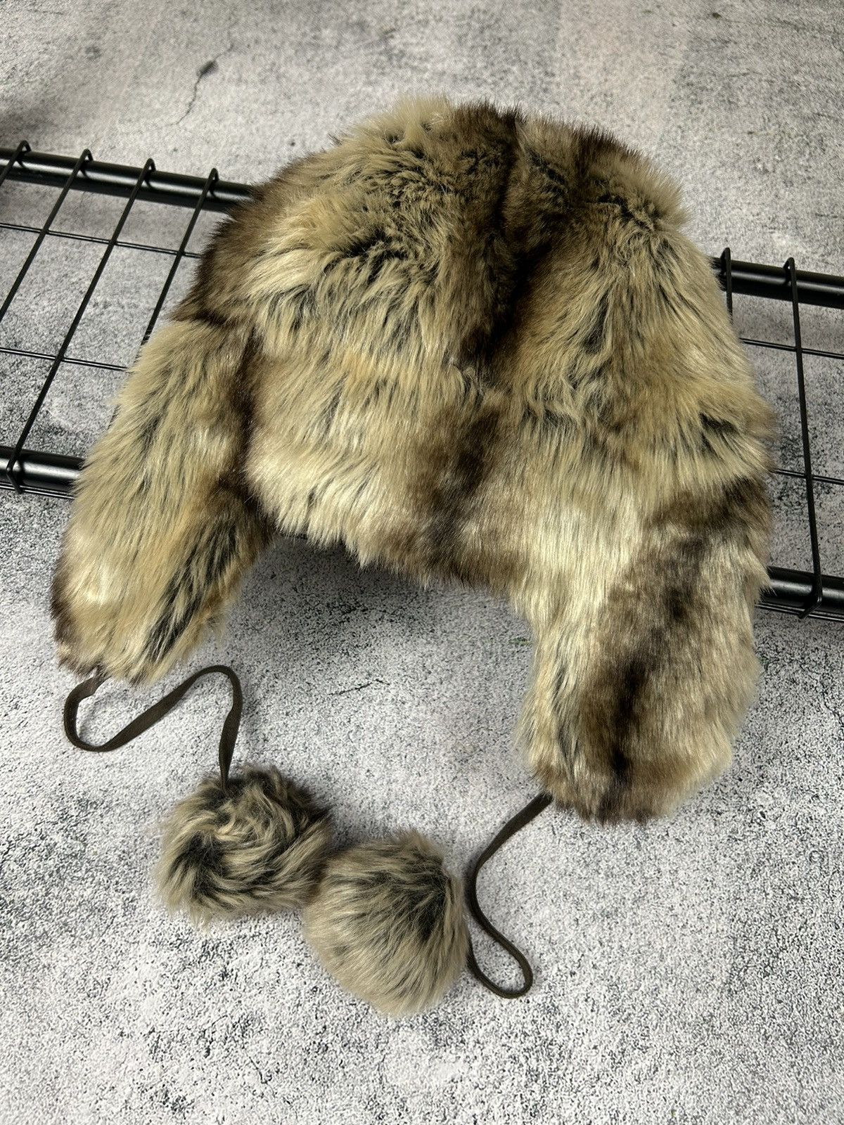 Vintage Ushanka Trapper Hat Furry Mohair Fuzzy Fur Hat Y2K Size ONE SIZE - 5 Thumbnail