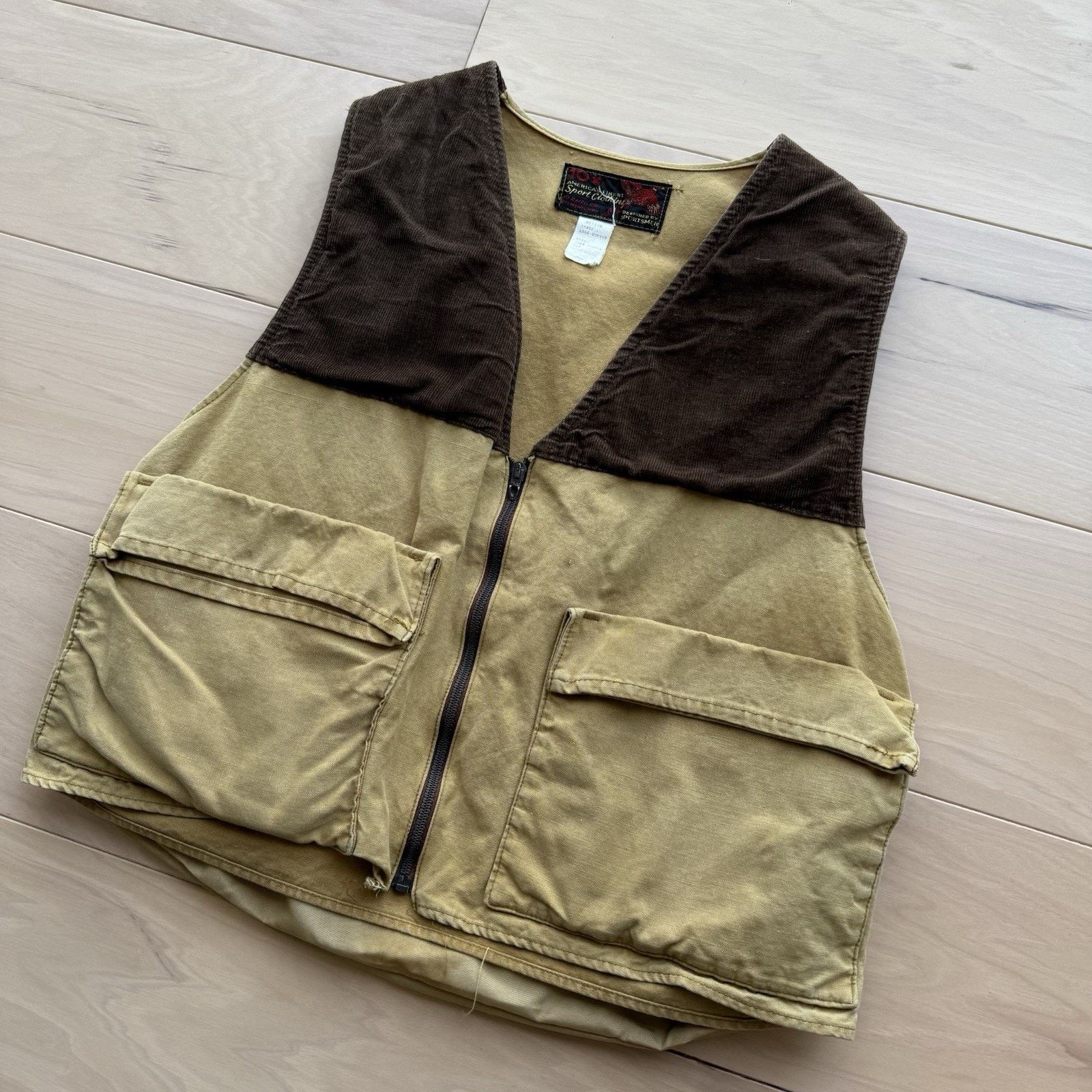 Vintage Vintage MFG Co Vest Medium Khaki 10X Corduroy 80s Outdoors Size US M / EU 48-50 / 2 - 8 Thumbnail