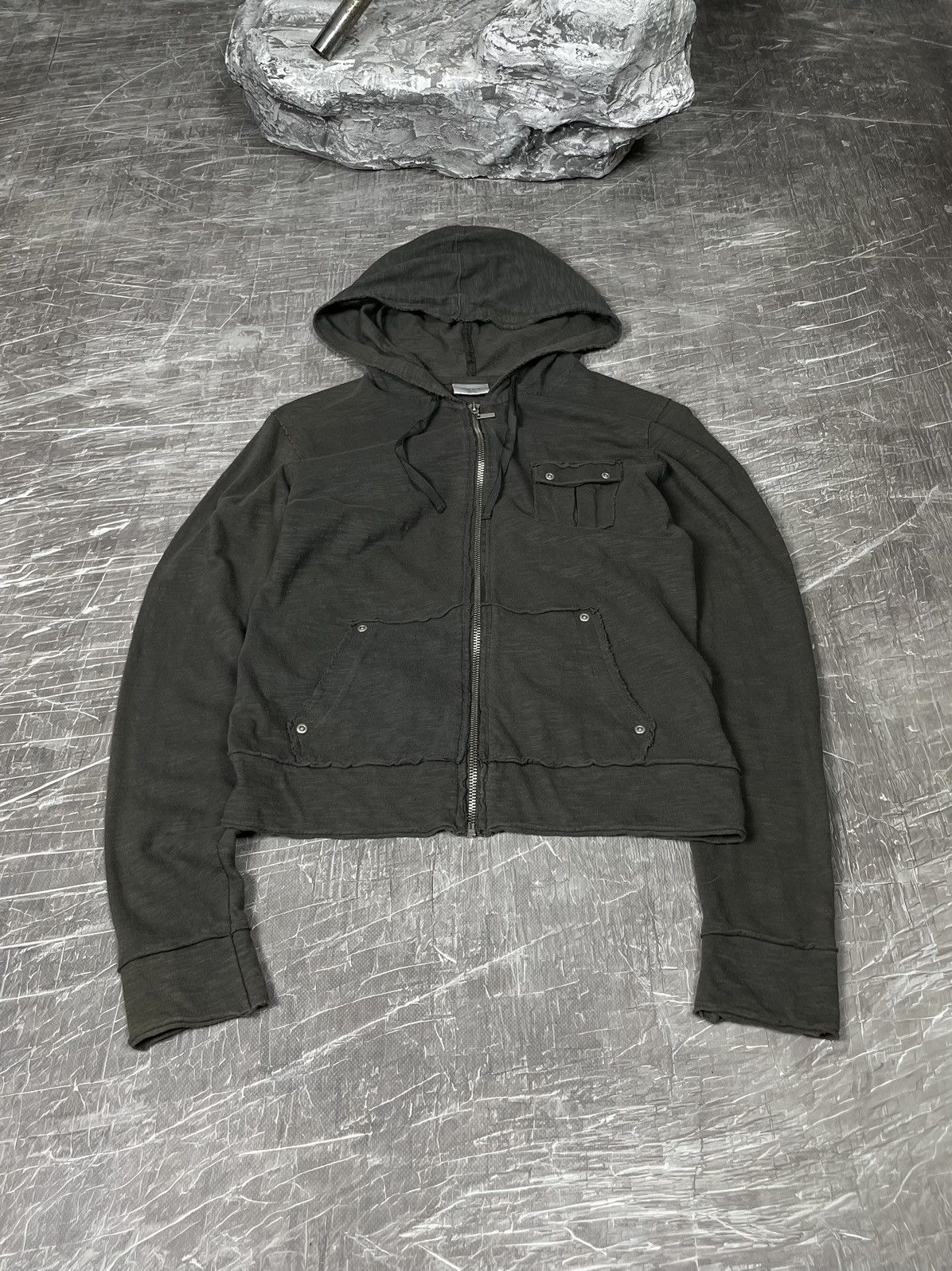 14th Addiction × Hysteric Glamour Vintage Punk Y2K Distressed Zip Hoodie IfSixWasNine Style Size US S / EU 44-46 / 1 - 2 Thumbnail