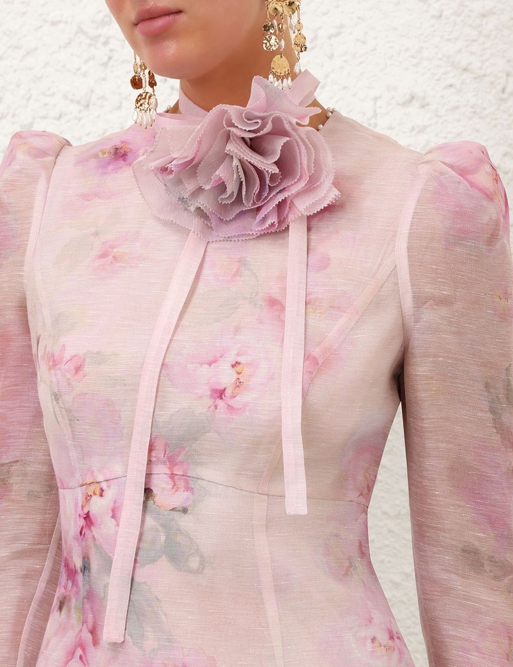 Zimmermann oc11z1025 Crush Flower Midi Dress in Multicolor Size M / US 6-8 / IT 42-44 - 7 Thumbnail