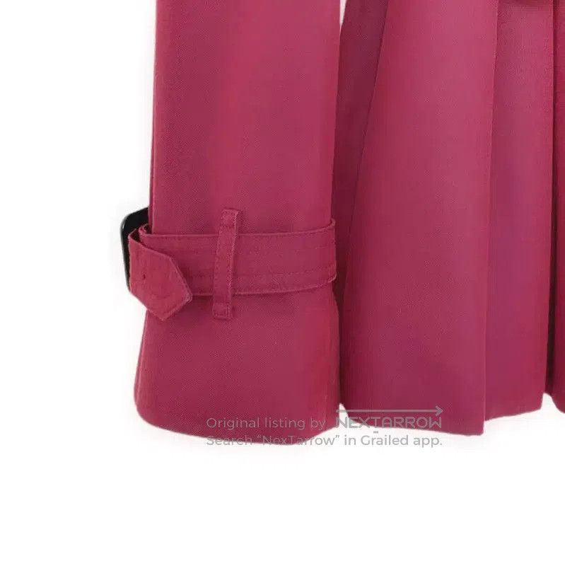 Burberry Burberry Pink Cotton Short Trench Coat. Size XS / US 0-2 / IT 36-38 - 4 Thumbnail