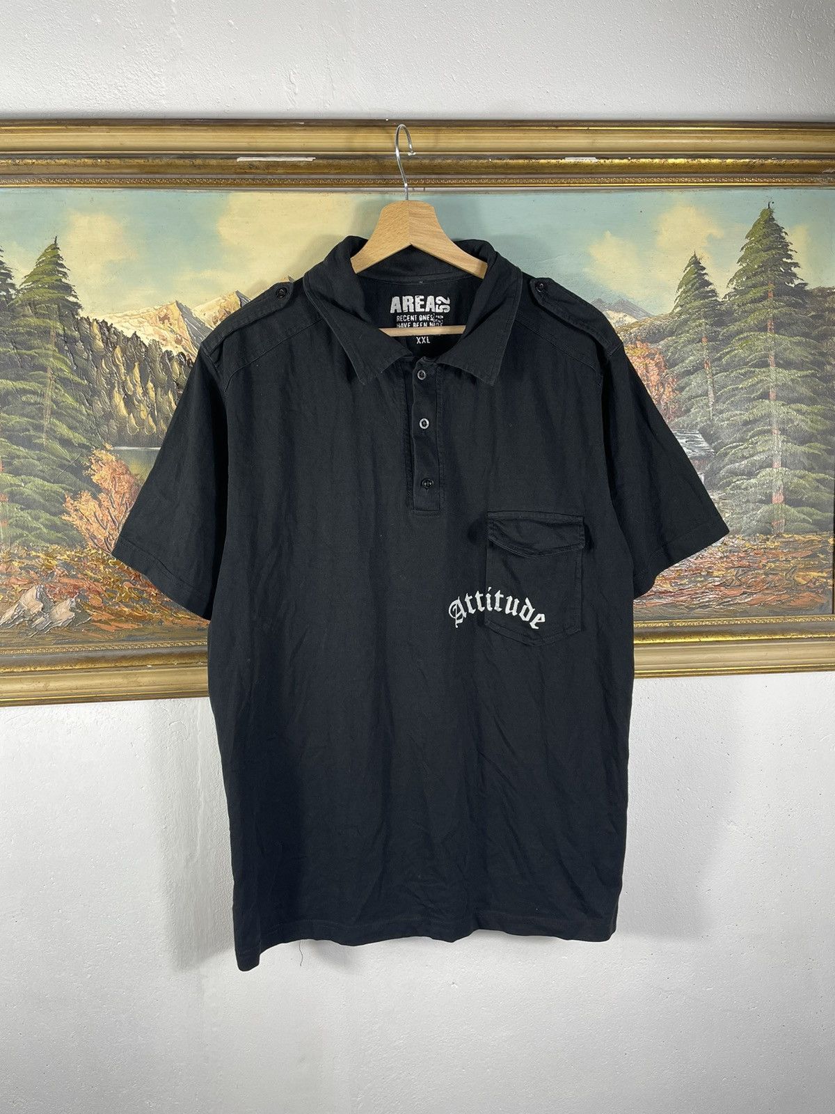 Affliction × Ed Hardy × Tapout Black vintage retro y2k 00s tees t shirt polo baggy loose Size US L / EU 52-54 / 3 - 6 Thumbnail