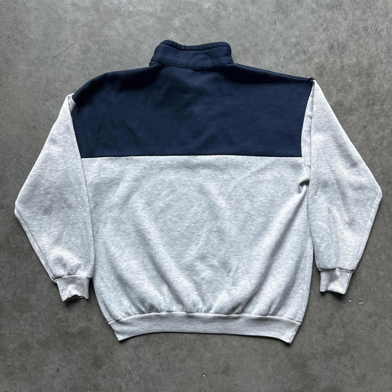 Other San Francisco 90s 1/4 zip Grey & White Sweatshirt Sportswear Size US XL / EU 56 / 4 - 2 Thumbnail
