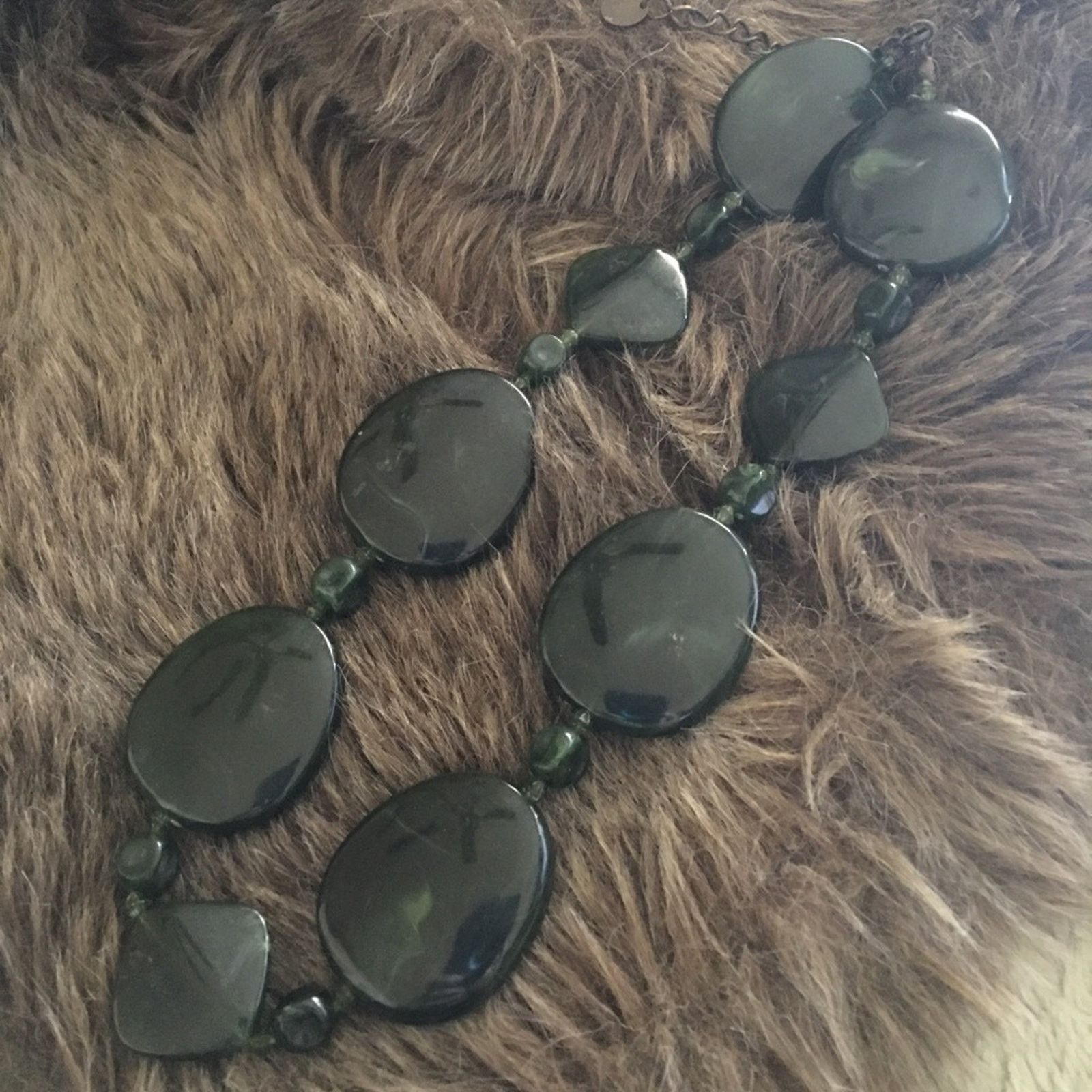 Vintage Vintage Claire’s green resin beaded necklace Size ONE SIZE - 6 Thumbnail