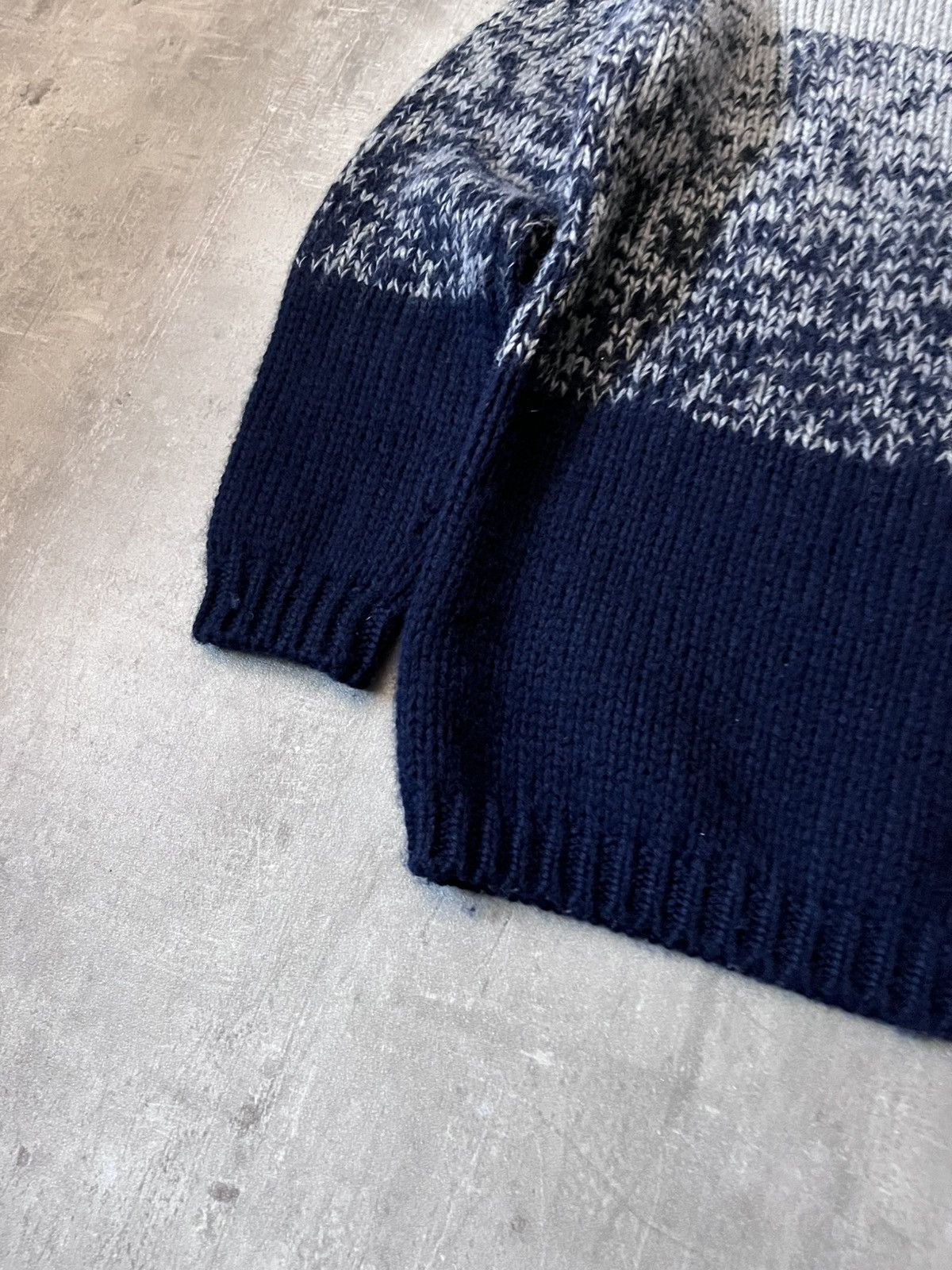 Jil Sander Jil Sander by Raf Simons wool sweater navy grey Size US M / EU 48-50 / 2 - 9 Thumbnail