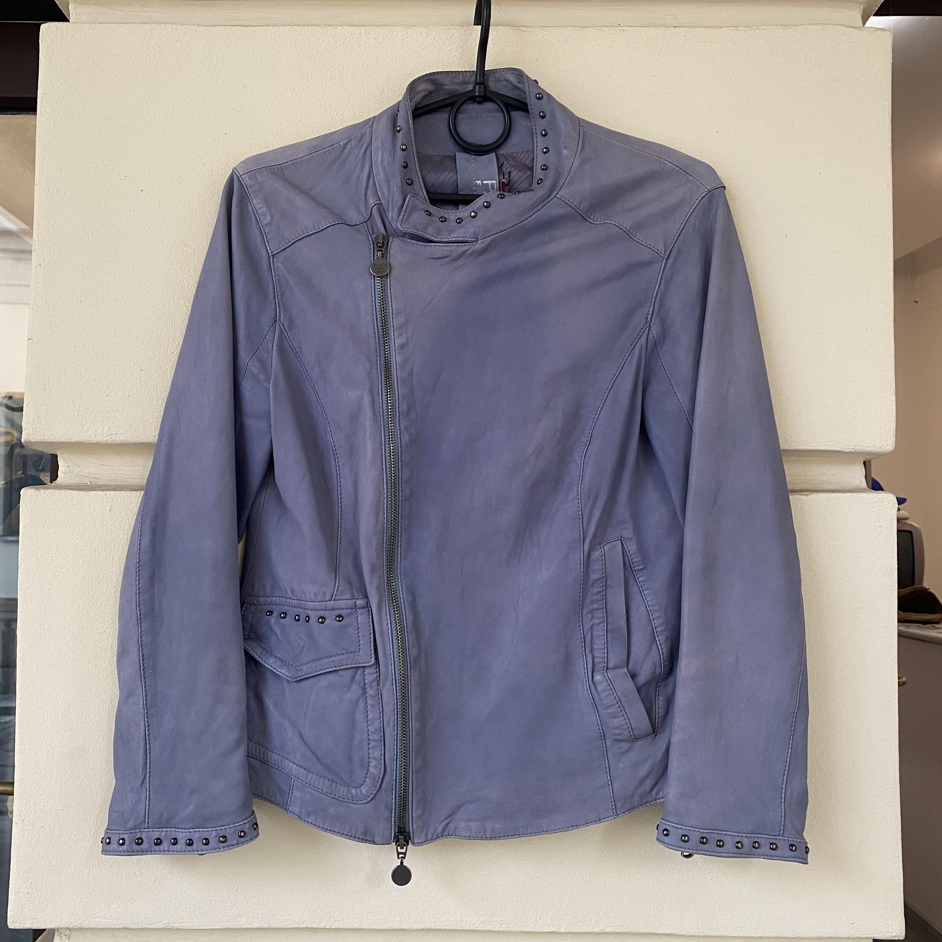 Patrizia Pepe Patrizia Pepe purple leather jacket - S/M Size S / US 4 / IT 40 - 1 Thumbnail