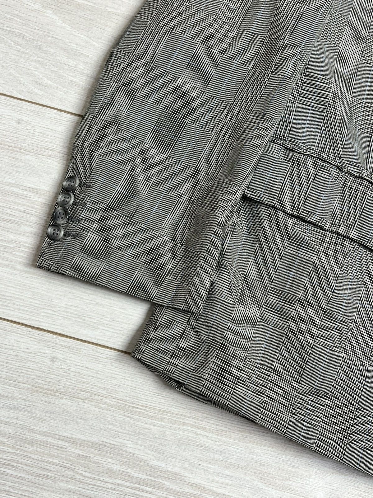 Christian Dior Monsieur Vintage Christian Dior Monsieur Glen Plaid Wool Suit 46S Size 46S - 5 Thumbnail