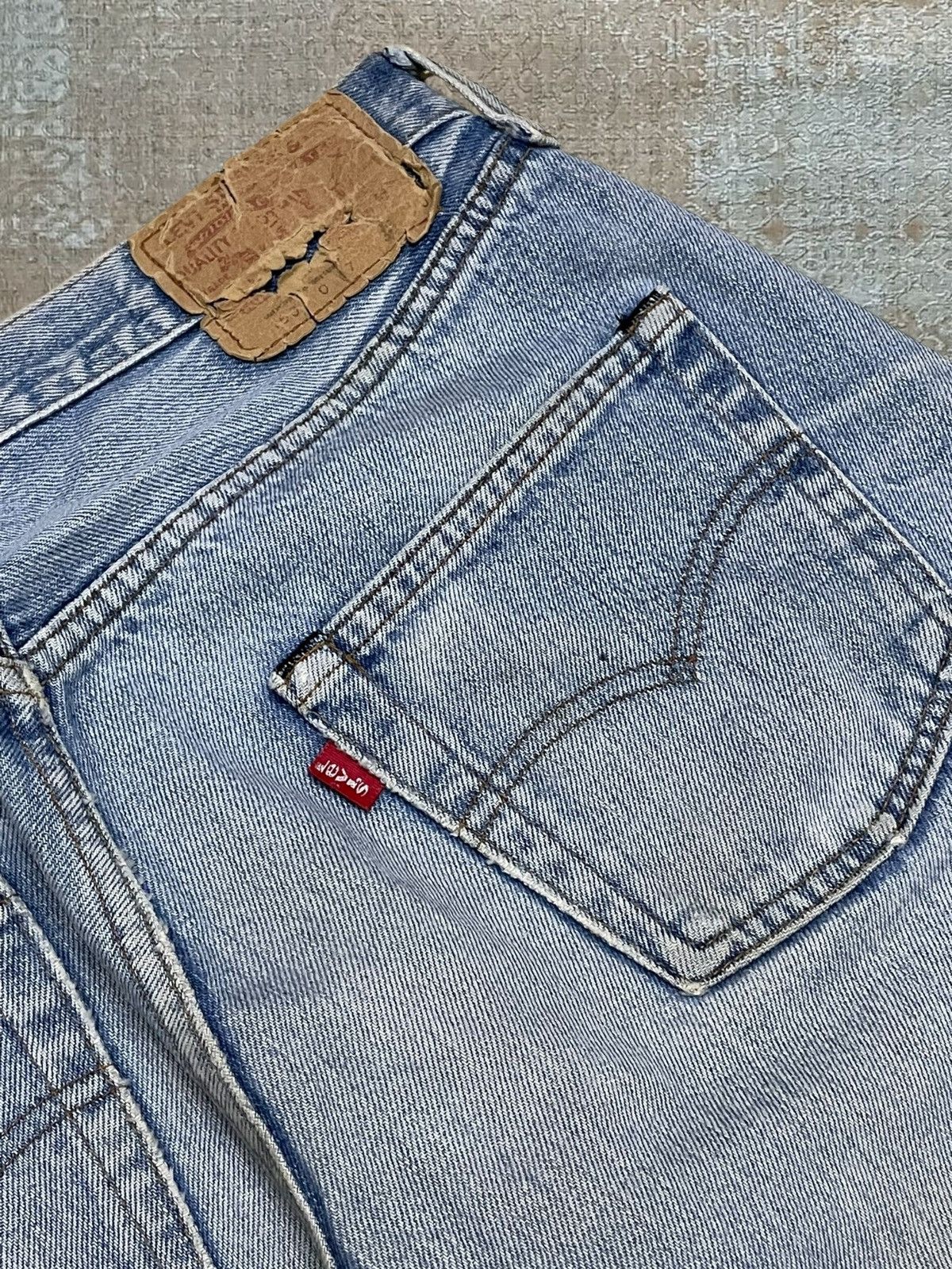 Levi's Vintage Clothing Vintage 1990s Designer Levis 501 Distressed Selvedge Denim Size US 32 / EU 48 - 18 Thumbnail