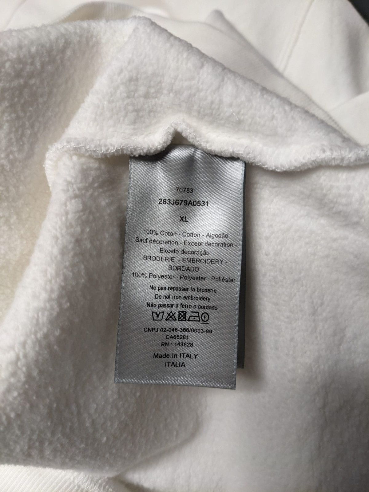 Dior CHRISTIAN DIOR CACTUS JACK OVERSIZED SWEATSHIRT XL WHITE Size US XL / EU 56 / 4 - 7 Thumbnail