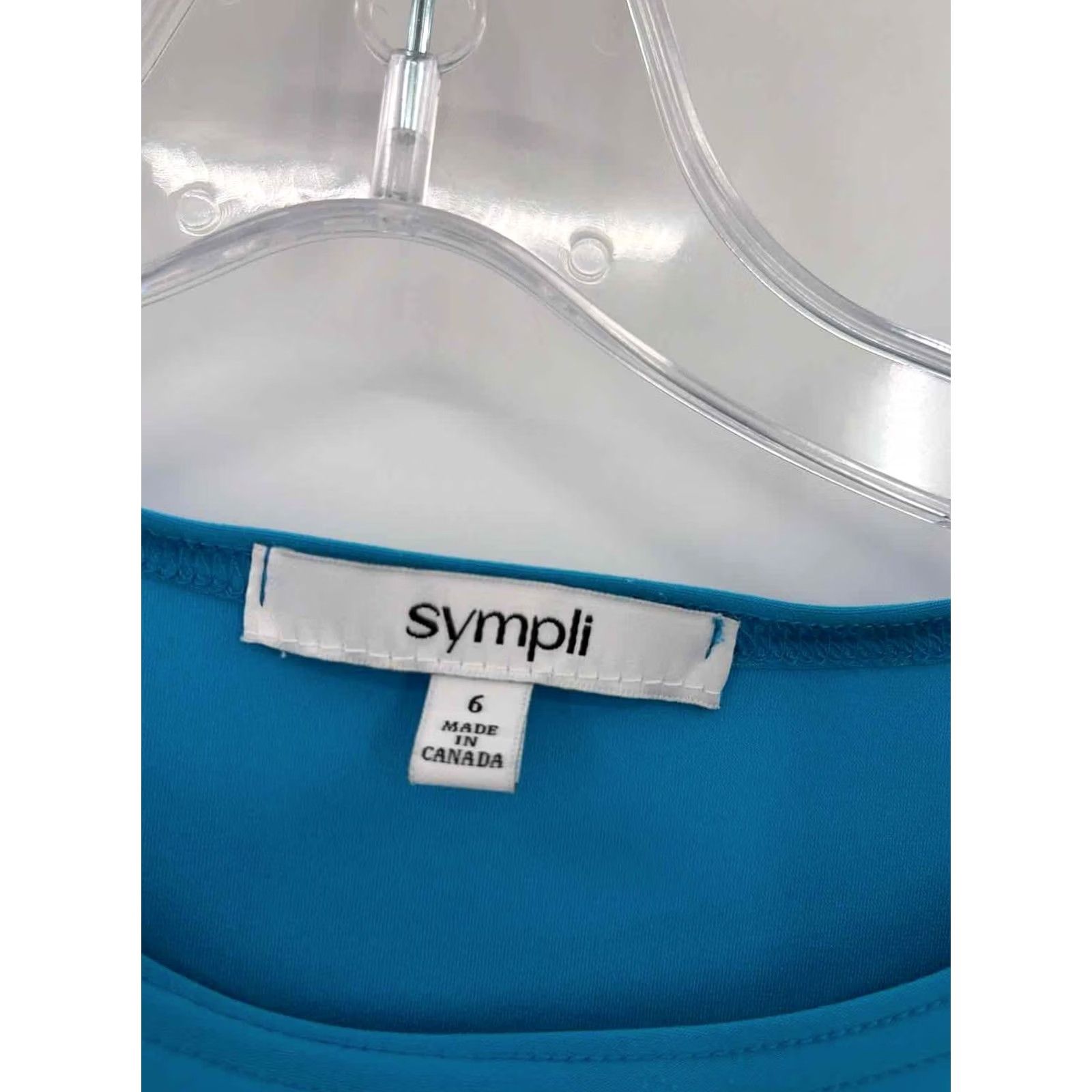 Vintage Pre-Owned Sympli Blue Size Small Tunic Long Sleeve Blouse Size S / US 4 / IT 40 - 2 Thumbnail