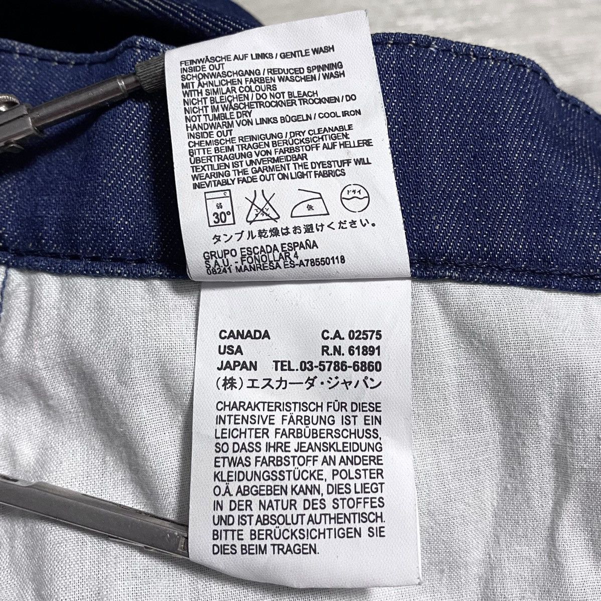 Escada Sport Women’s Escada Sport Navy Jeans Denim Embroidered Logo Tab Size 25" / US 0 / IT 36 - 15 Thumbnail