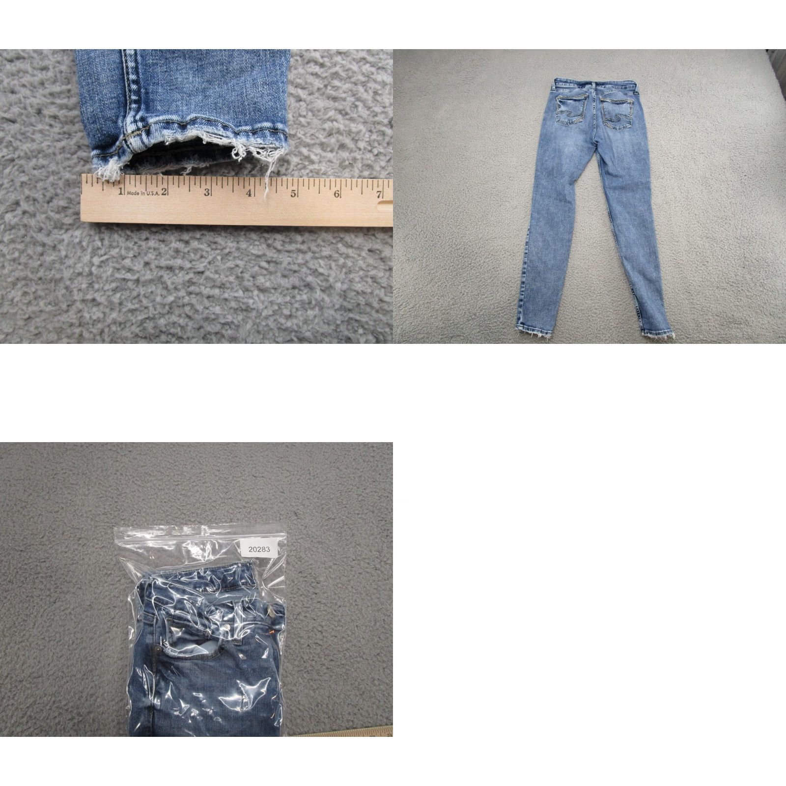 Silver Jeans Co. Silver Jeans Co Suki Skinny Stretch Jeans Women's 28/29 Raw Hem Size 28" / US 6 / IT 42 - 9 Thumbnail