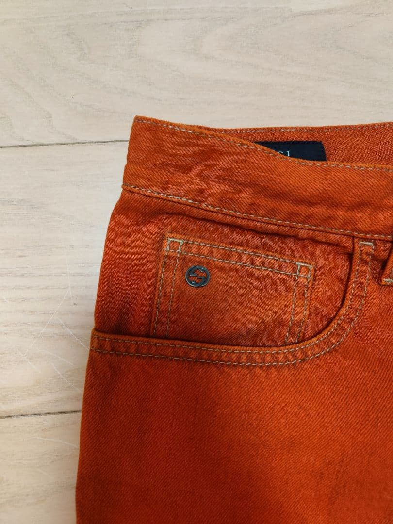 Gucci Gucci Orange Denim Jeans 48 New with Tags Size US 32 / EU 48 - 4 Thumbnail