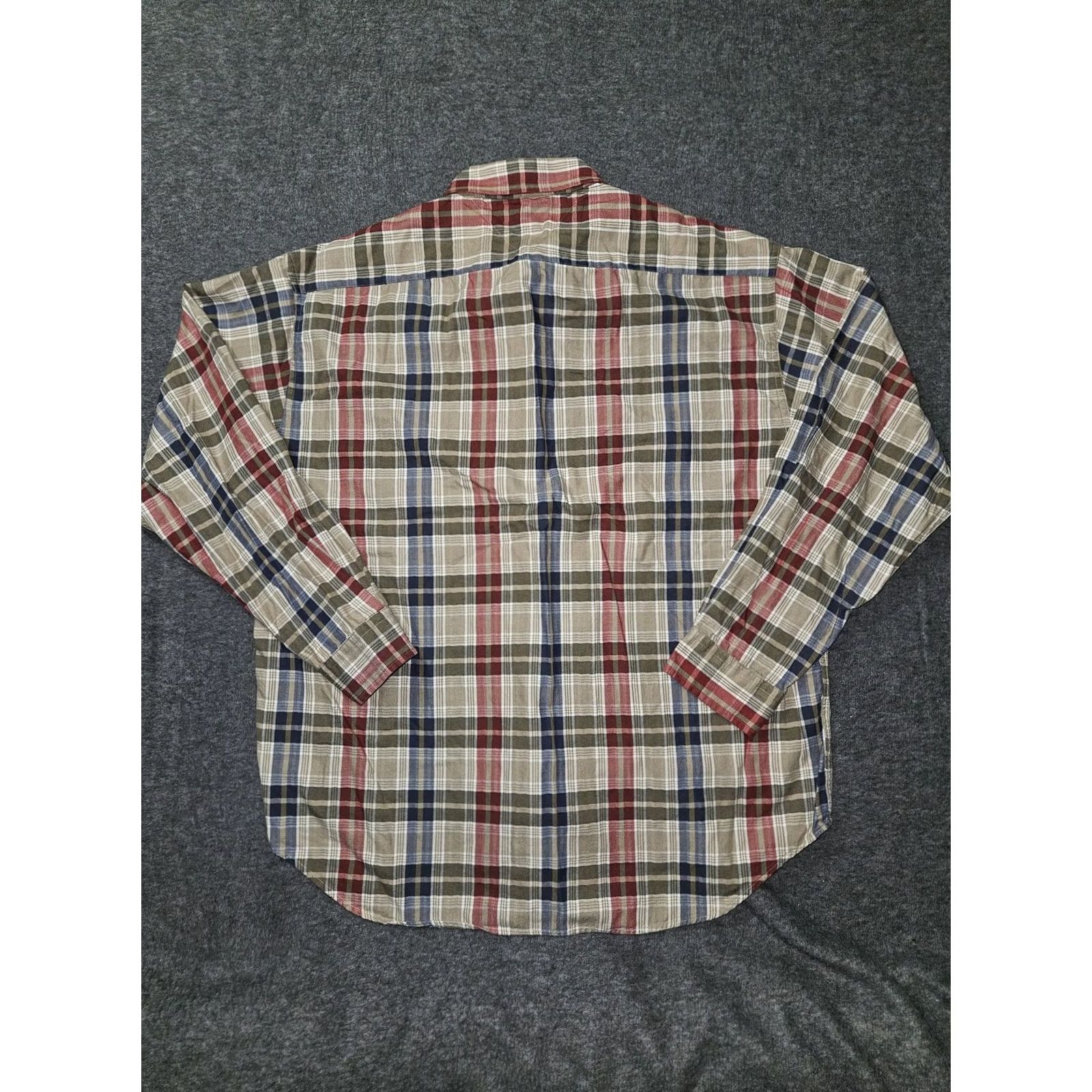 Tommy Hilfiger Tommy Hilfiger Shirt Mens XL Beige Plaid Button Down Long Sleeve Crest Casual Size US XL / EU 56 / 4 - 7 Thumbnail