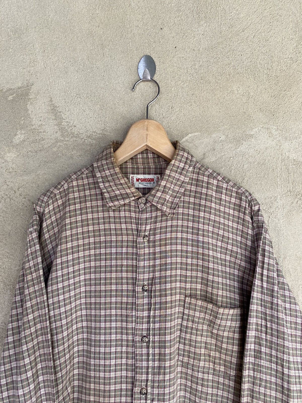 McGregor Vintage McGregor Plaid Tartan Flannel Shirt Size US XL / EU 56 / 4 - 3 Thumbnail