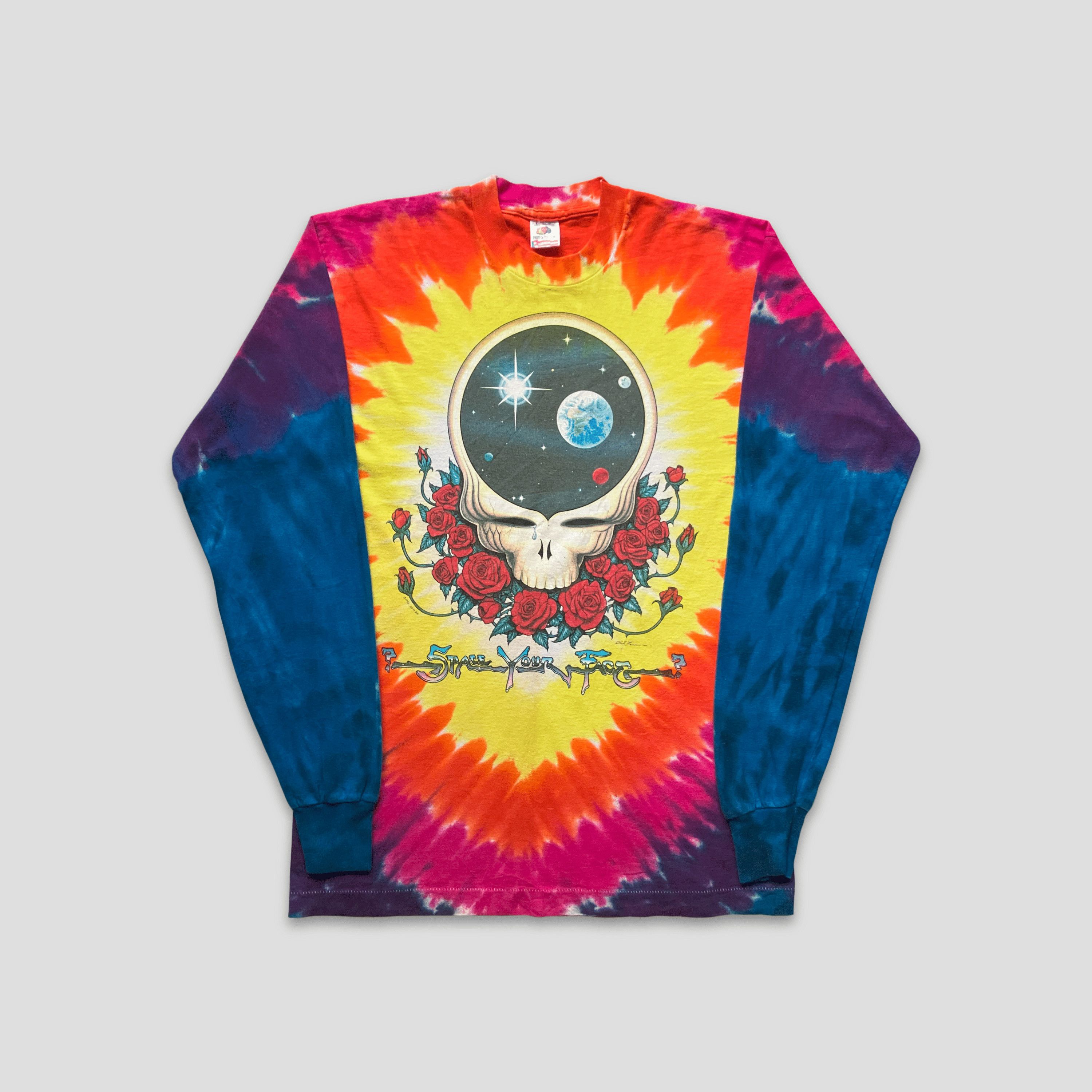Band Tees × Grateful Dead × Vintage Vintage 1992 Grateful Dead Space Your Face L/S T-Shirt Size US L / EU 52-54 / 3 - 1 Thumbnail