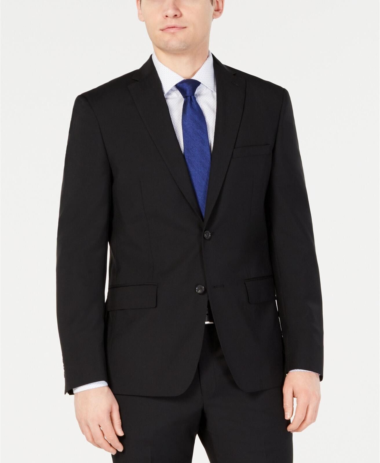 DKNY DKNY Wool Blend Modern Fit Stretch Regular Suit Jacket 48 Size 48R - 1 Thumbnail