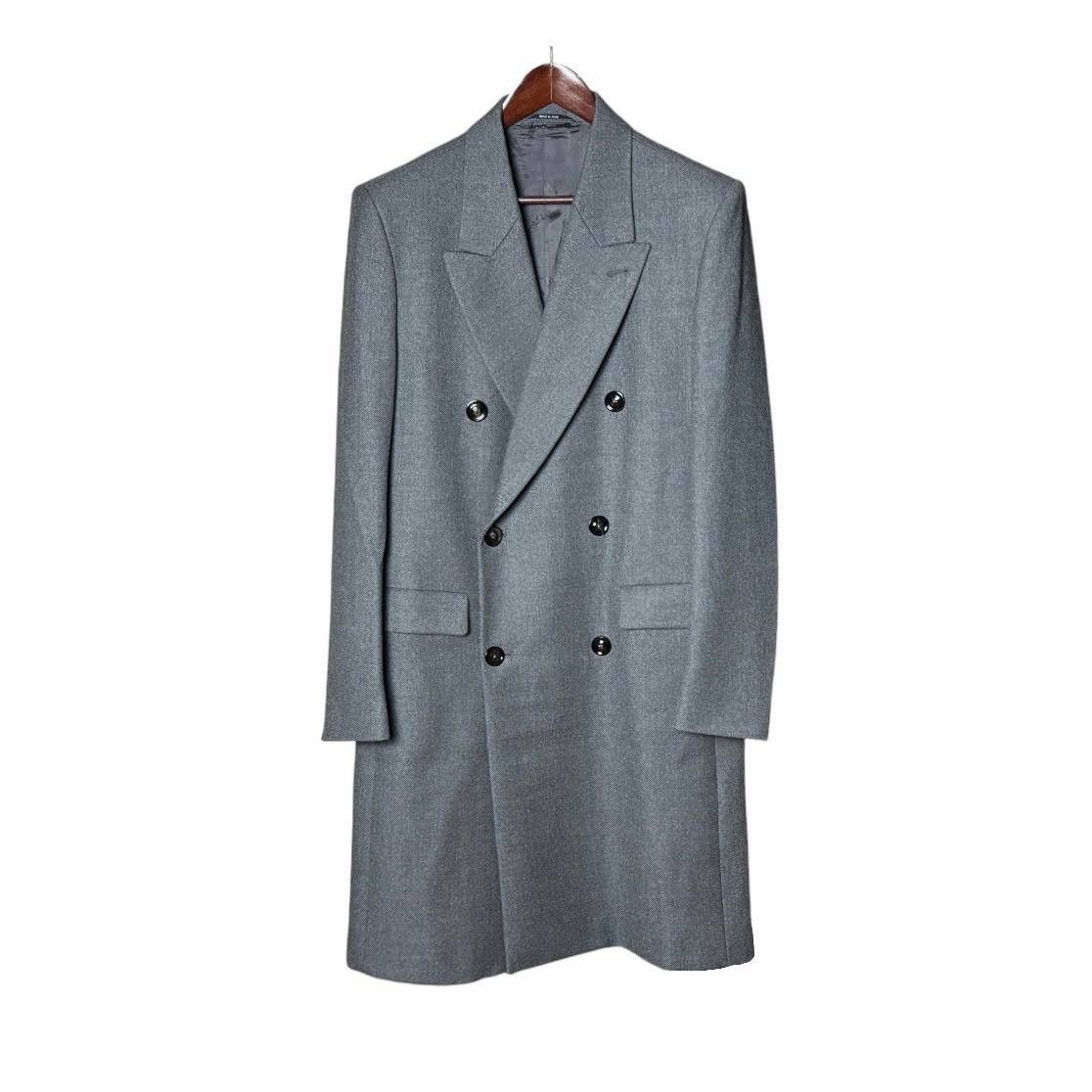 Maison Margiela FW 11 Double Breasted Wool Coat Size US L / EU 52-54 / 3 - 1 Thumbnail