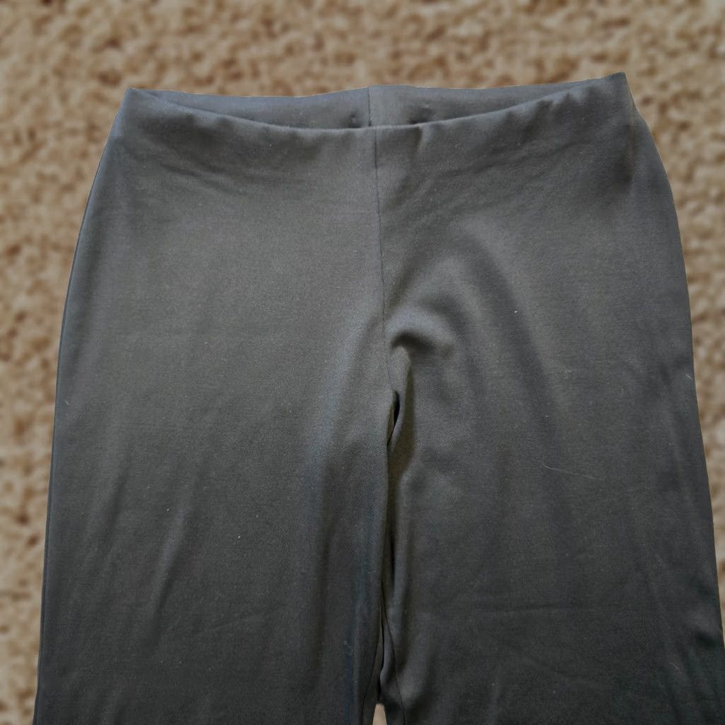 Vintage CAbi Pants Womens Medium Black Wide-Leg Cropped Pull On Stretch Casual Size 32" / US 10 / IT 46 - 1 Thumbnail