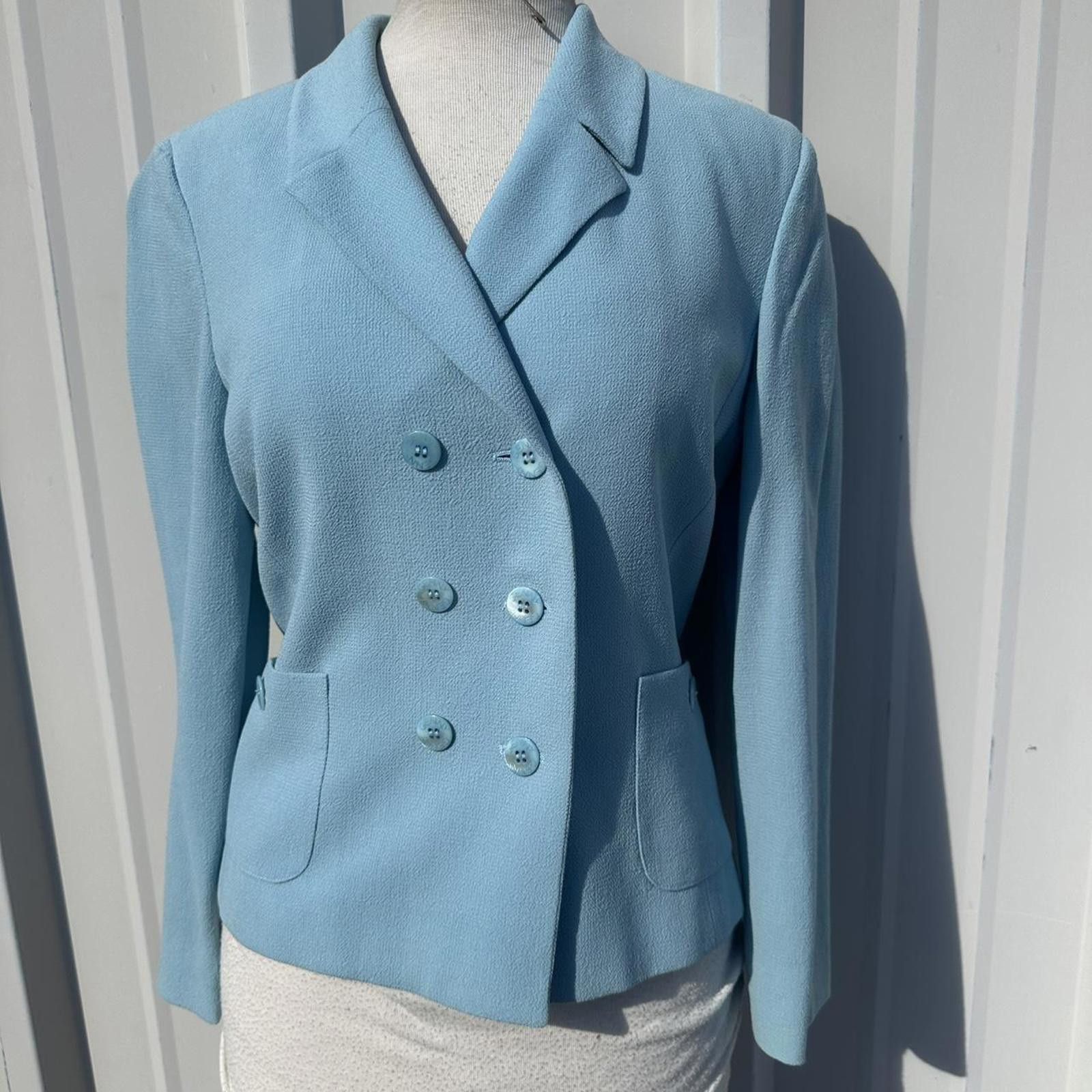 Other Blue vintage 90s blazer with shoulder pads blazer Size S / US 4 / IT 40 - 1 Thumbnail