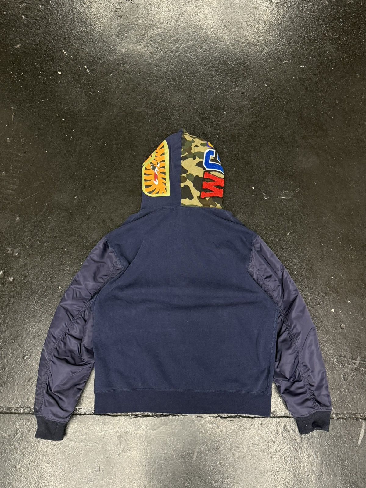 Bape Bape Military Shark Relaxed Fit Full Zip Hoodie Size US XL / EU 56 / 4 - 2 Thumbnail