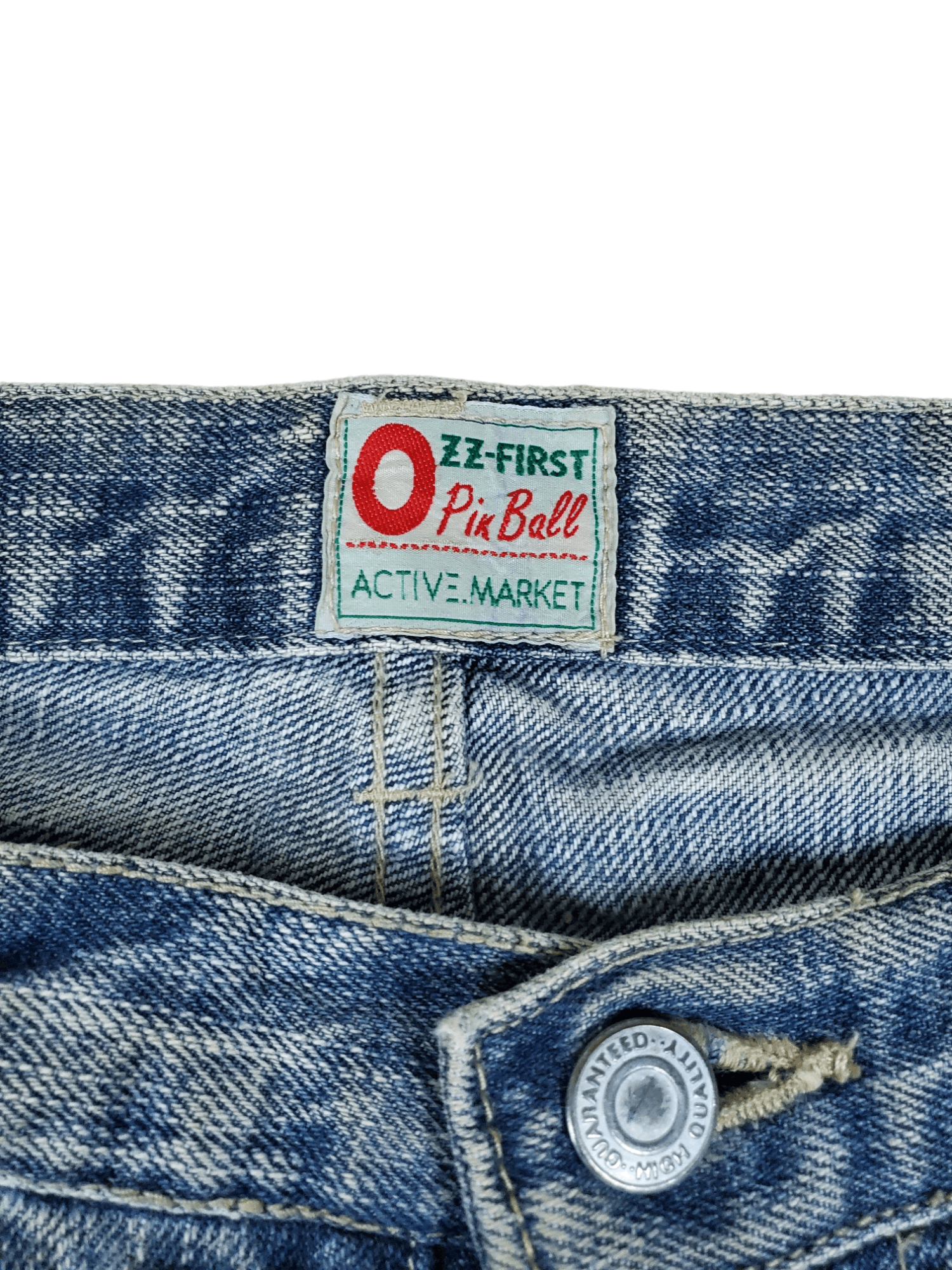 Vintage 🔥🔥Vintage Active Market Distressed Denim🔥🔥 Size US 32 / EU 48 - 3 Thumbnail
