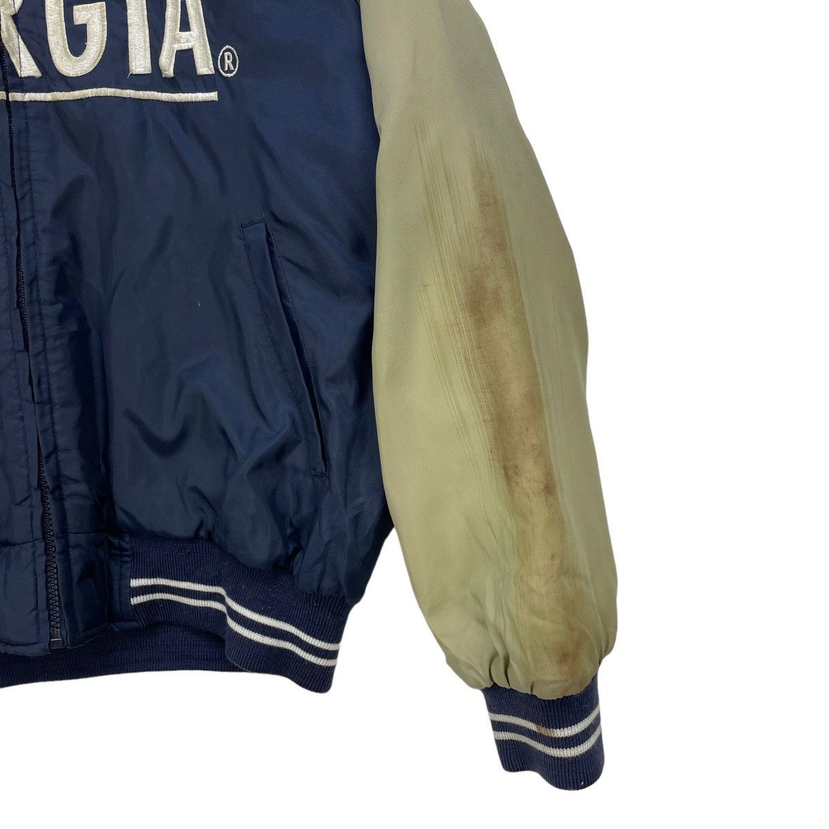 Japanese Brand 💥Vintage Bomber Raglan Georgia Embroidery Jacket Size US M / EU 48-50 / 2 - 9 Thumbnail
