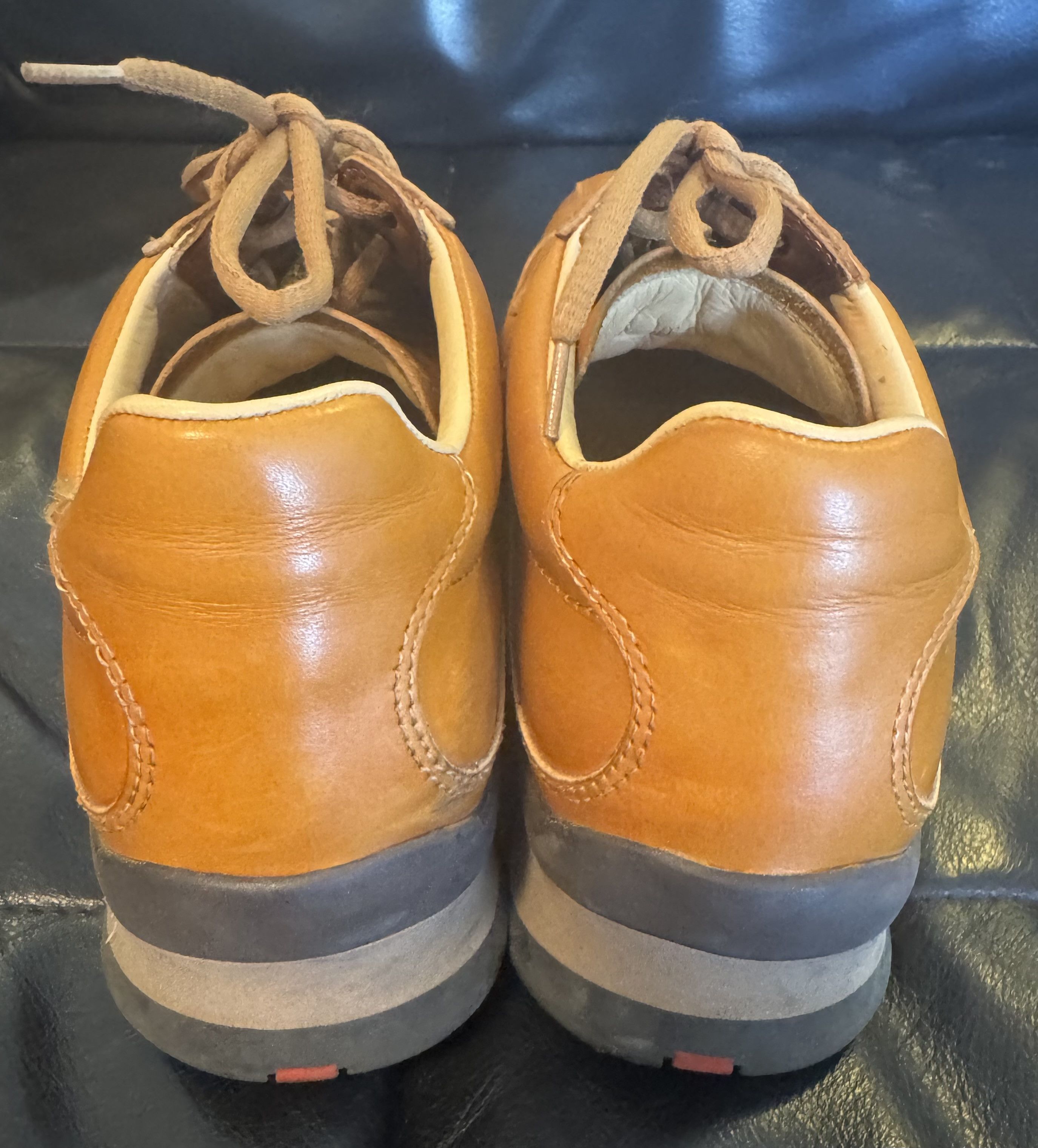 靴 archive PRADA SPORT leather sneaker PRADA - Archive Prada Sport Lace Up Leather Sneakers