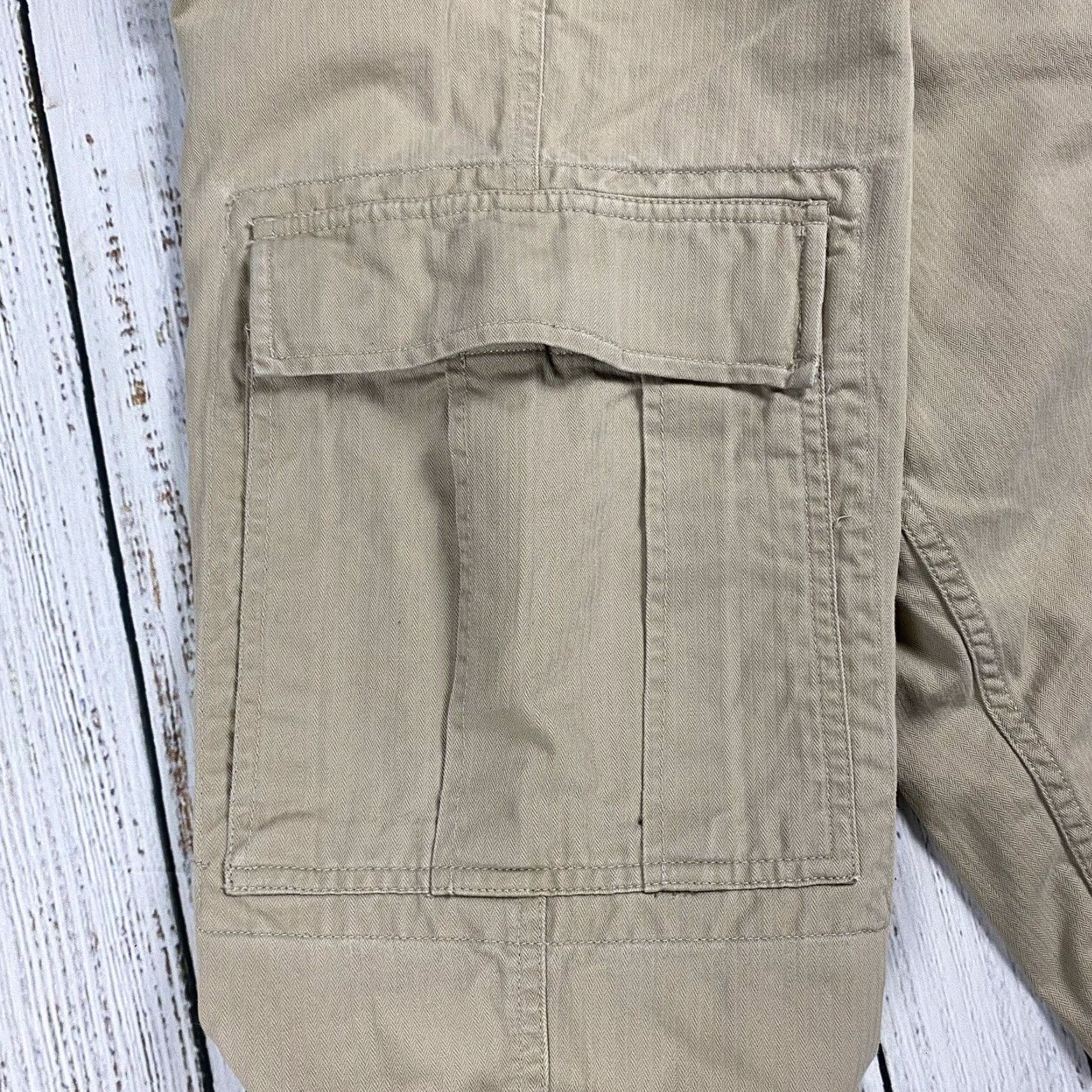 Polo Ralph Lauren VINTAGE Polo Ralph Lauren Cargo Pants Men 38 Herringbone Twill Khaki Military 90s Classic Size US M / EU 48-50 / 2 - 6 Thumbnail