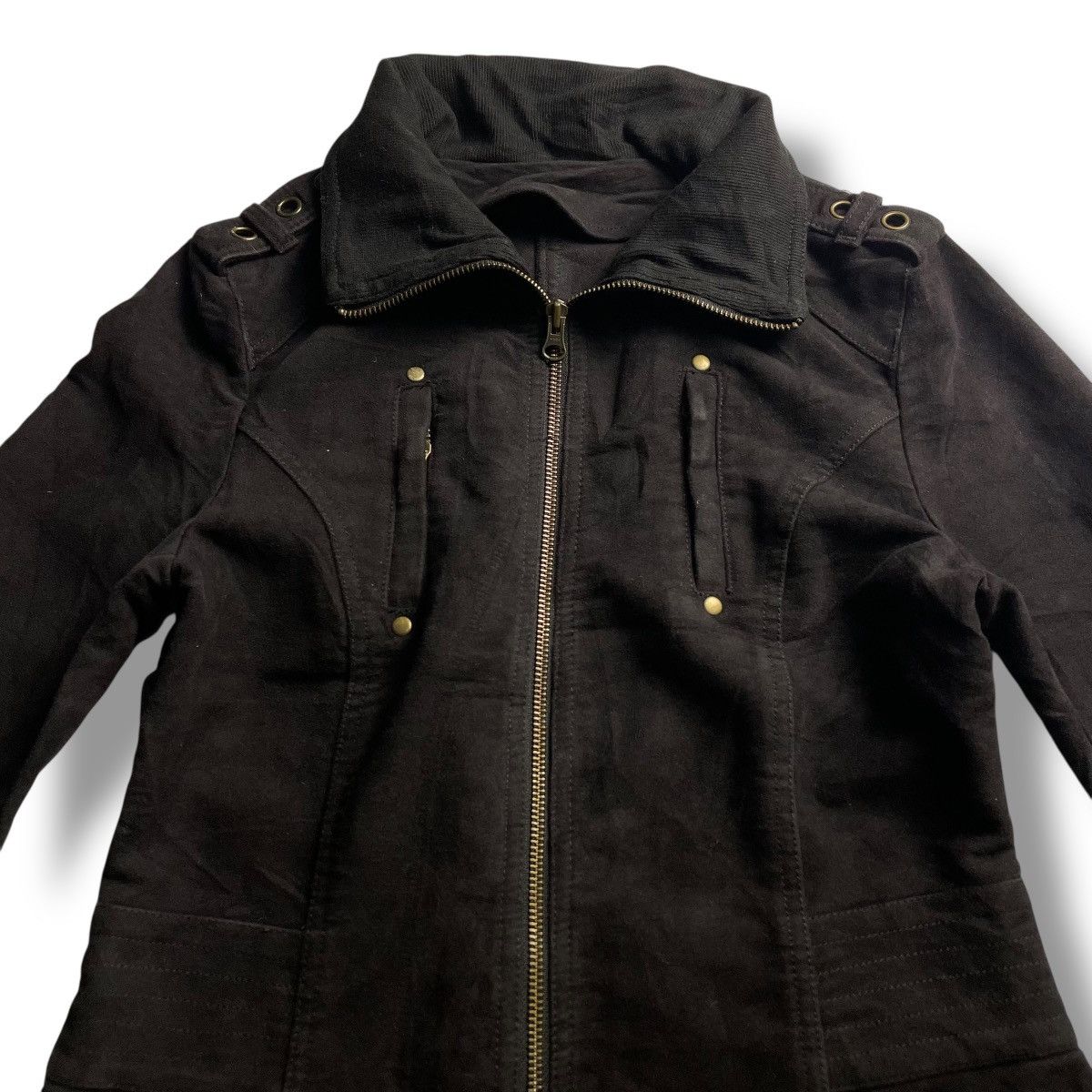 If Six Was Nine × Japanese Brand × Le Grande Bleu (L.G.B.) 🇯🇵 VINTAGE MATERIAL GIRL PUNK GOTHIC PARKA JACKET Size S / US 4 / IT 40 - 10 Thumbnail