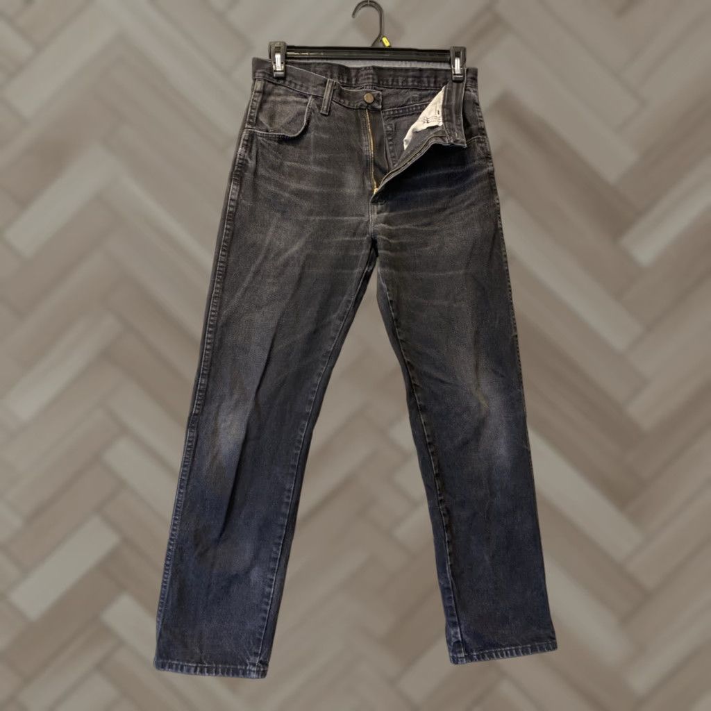 Denime Rustler Jeans Mens 32x32 Black Denim 90s Retro Straight Fit US Made Size US 32 / EU 48 - 1 Thumbnail