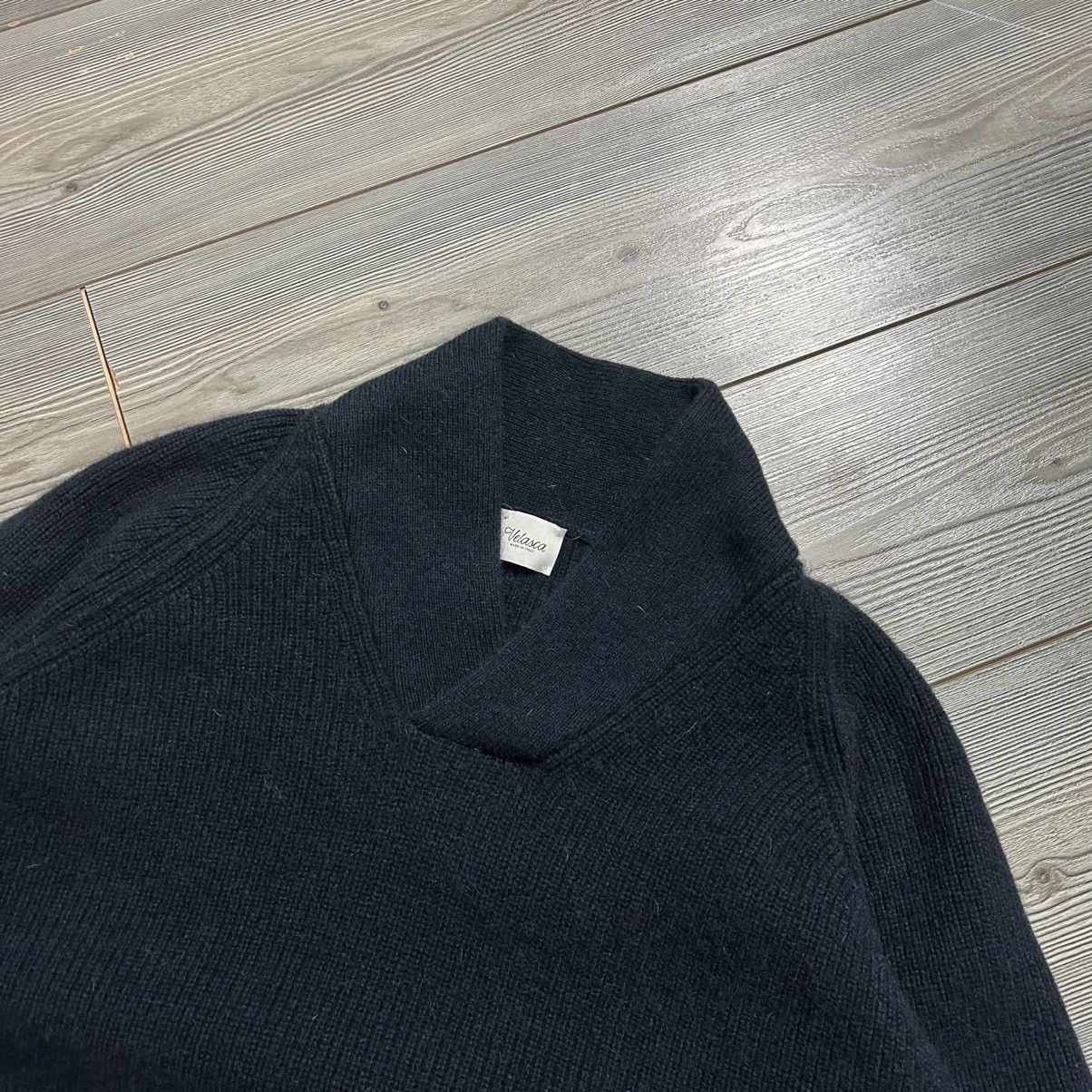 Velasca Velasca Alpaca Wool and Yak Shawl Neck Sweater Size US L / EU 52-54 / 3 - 11 Thumbnail