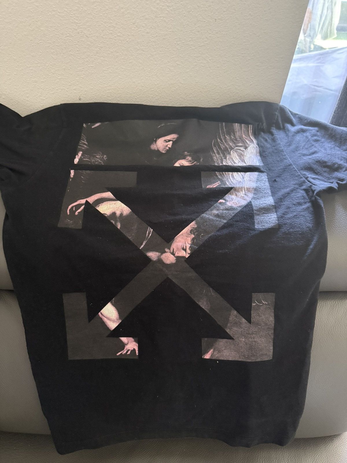 Off-White Off white black angel arrow T shirt Size US M / EU 48-50 / 2 - 2 Thumbnail