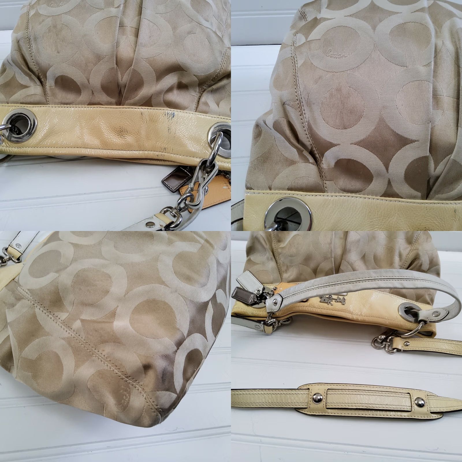 Coach Coach Signature Patent Trim Crossbody Shoulder Handbag Purse Size ONE SIZE - 8 Thumbnail