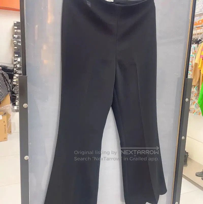 Miu Miu Miu Miu Black Casual Cotton Pants . Size 23" - 2 Thumbnail