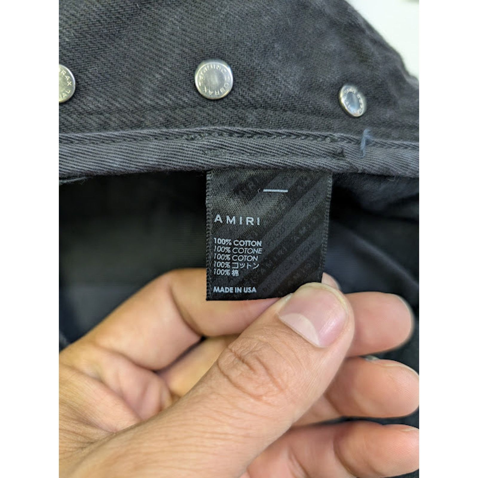 Amiri o1rshd1 Stack Workman Jeans in Aged Black Size US 32 / EU 48 - 20 Thumbnail