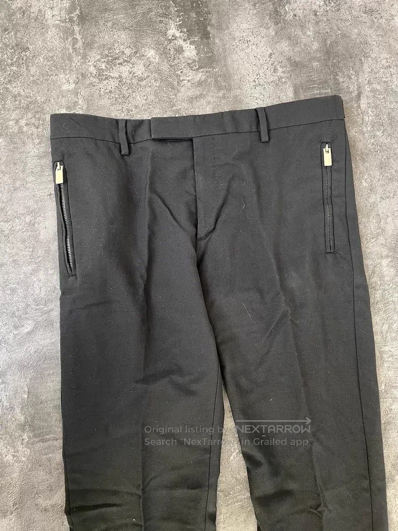 Saint Laurent Paris Saint Laurent Paris Double zipper pocket woolen dress pant Size US 34 / EU 50 - 2 Thumbnail