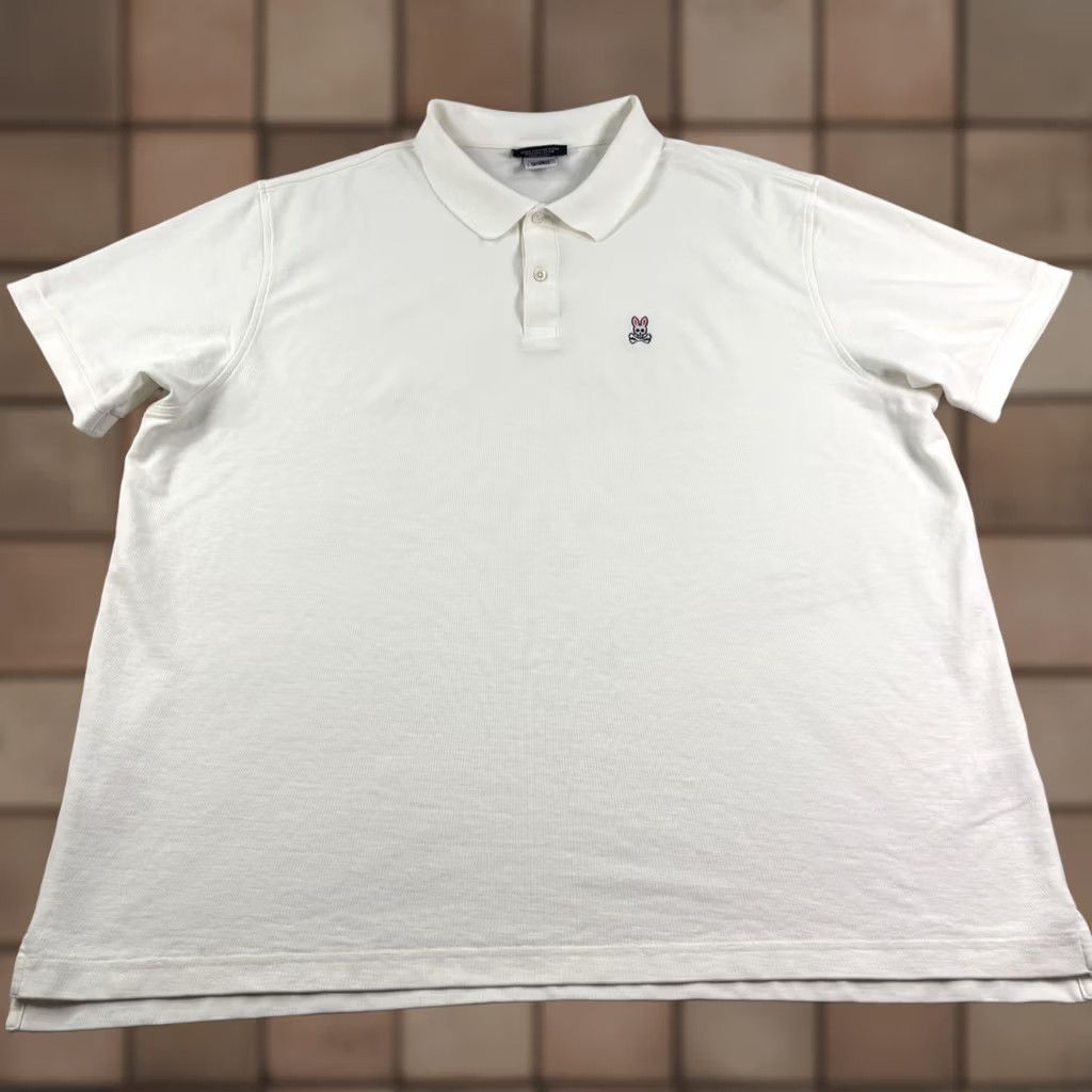 Psycho Bunny Psycho Bunny Polo Shirt Mens 4XL White Pima Cotton Short Sleeve Casual Shirt Polo Mens 4XL White Size US XXL / EU 58 / 5 - 1 Thumbnail